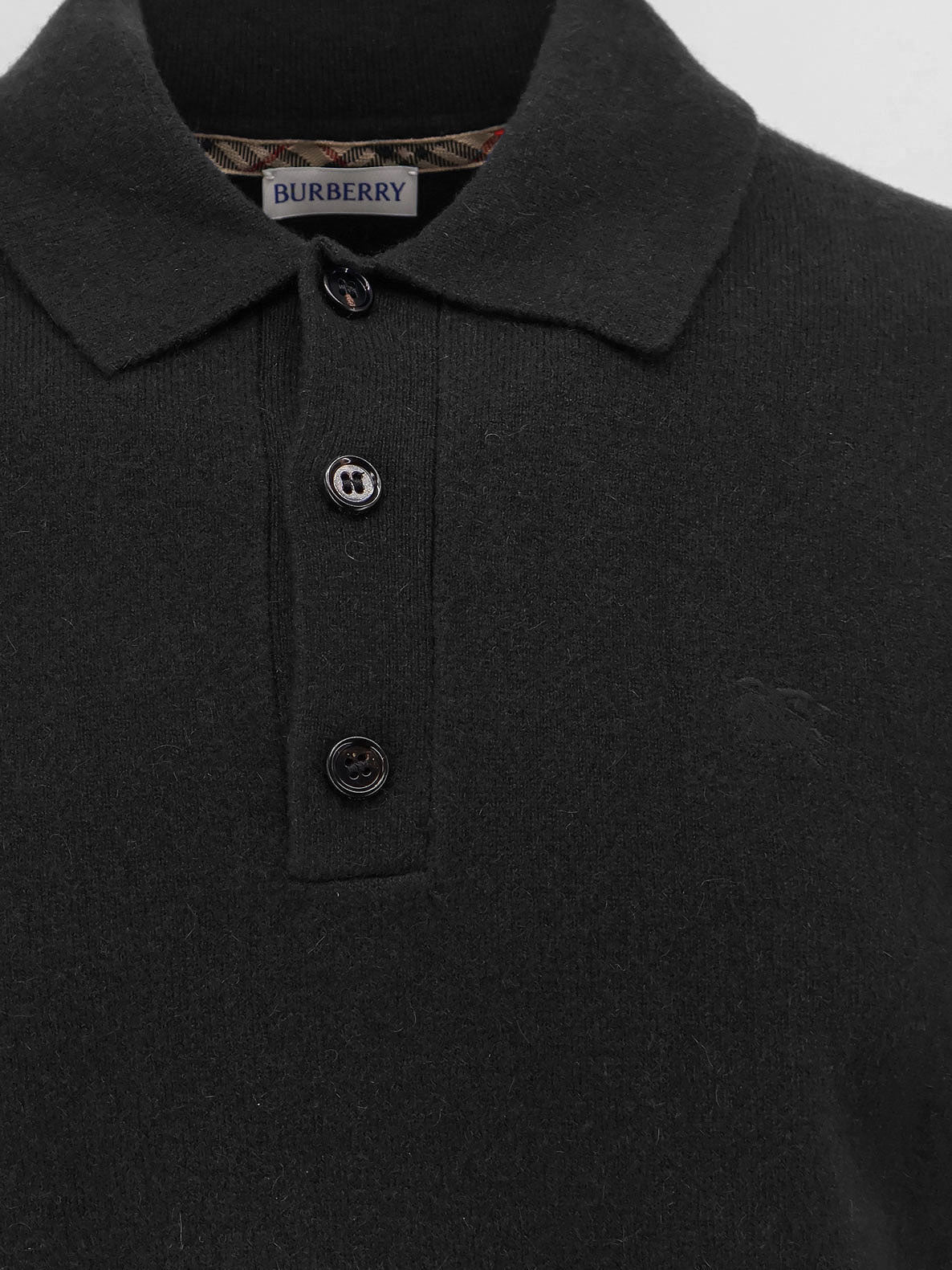 BURBERRY Cashmere polo sweater