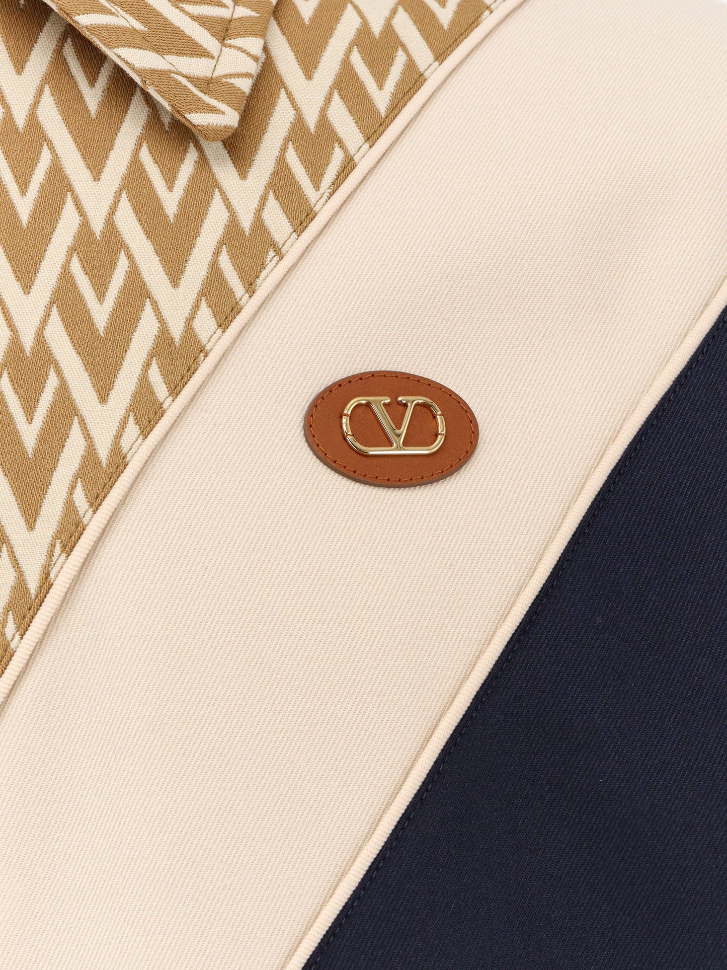 VALENTINO Toute la V wool and cotton jacket