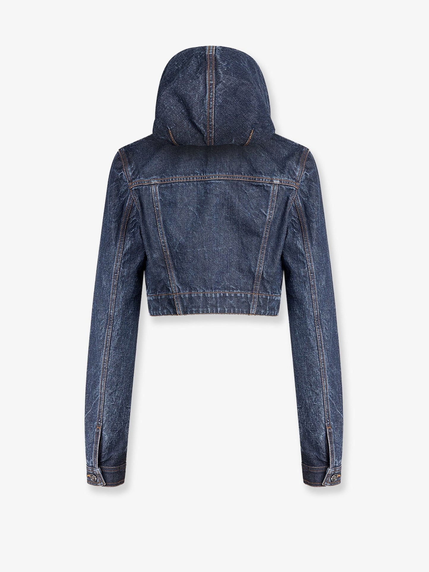 ALAIA Hooded denim jacket