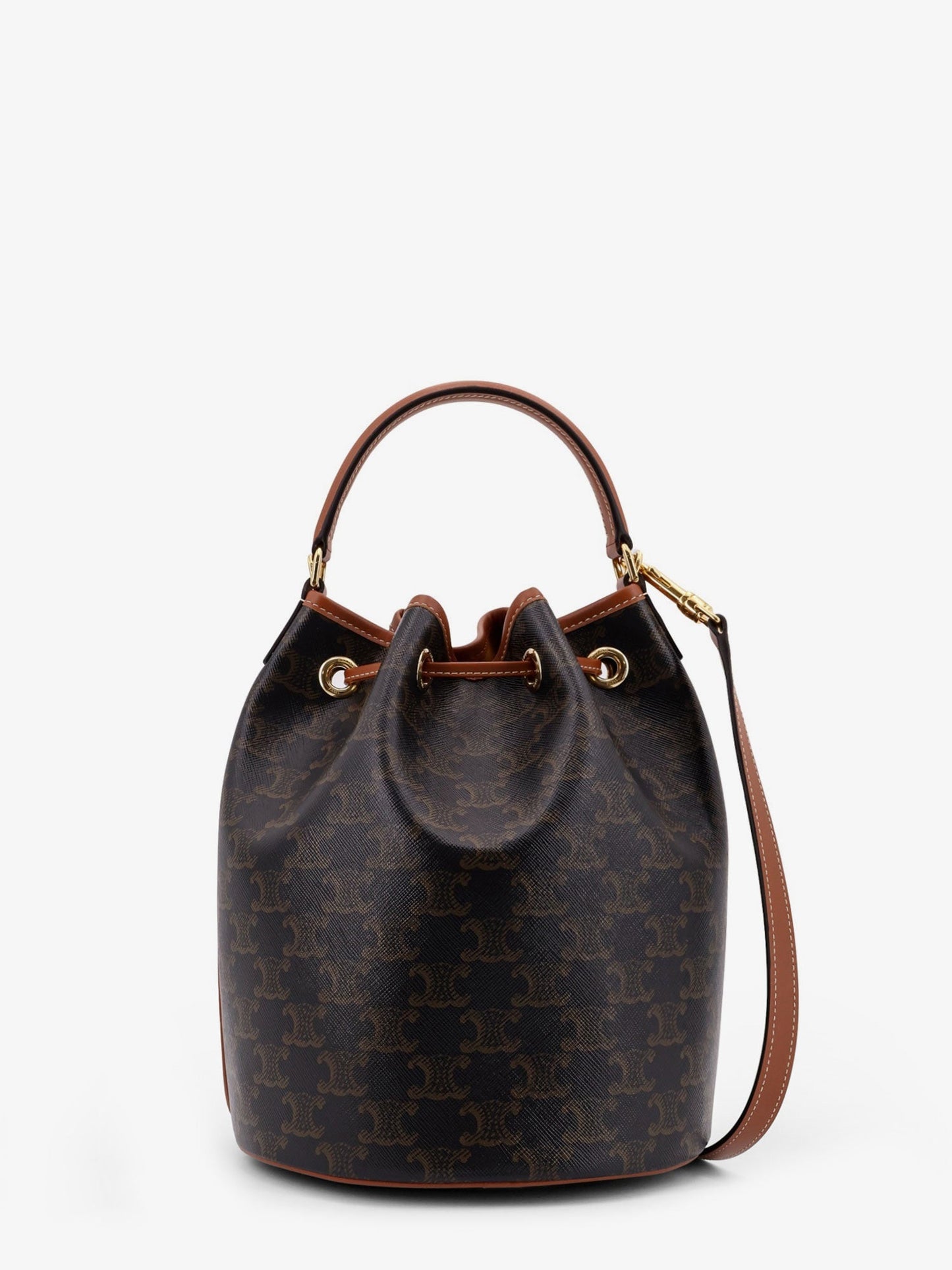 CELINE Clara coated canvas bucket bag