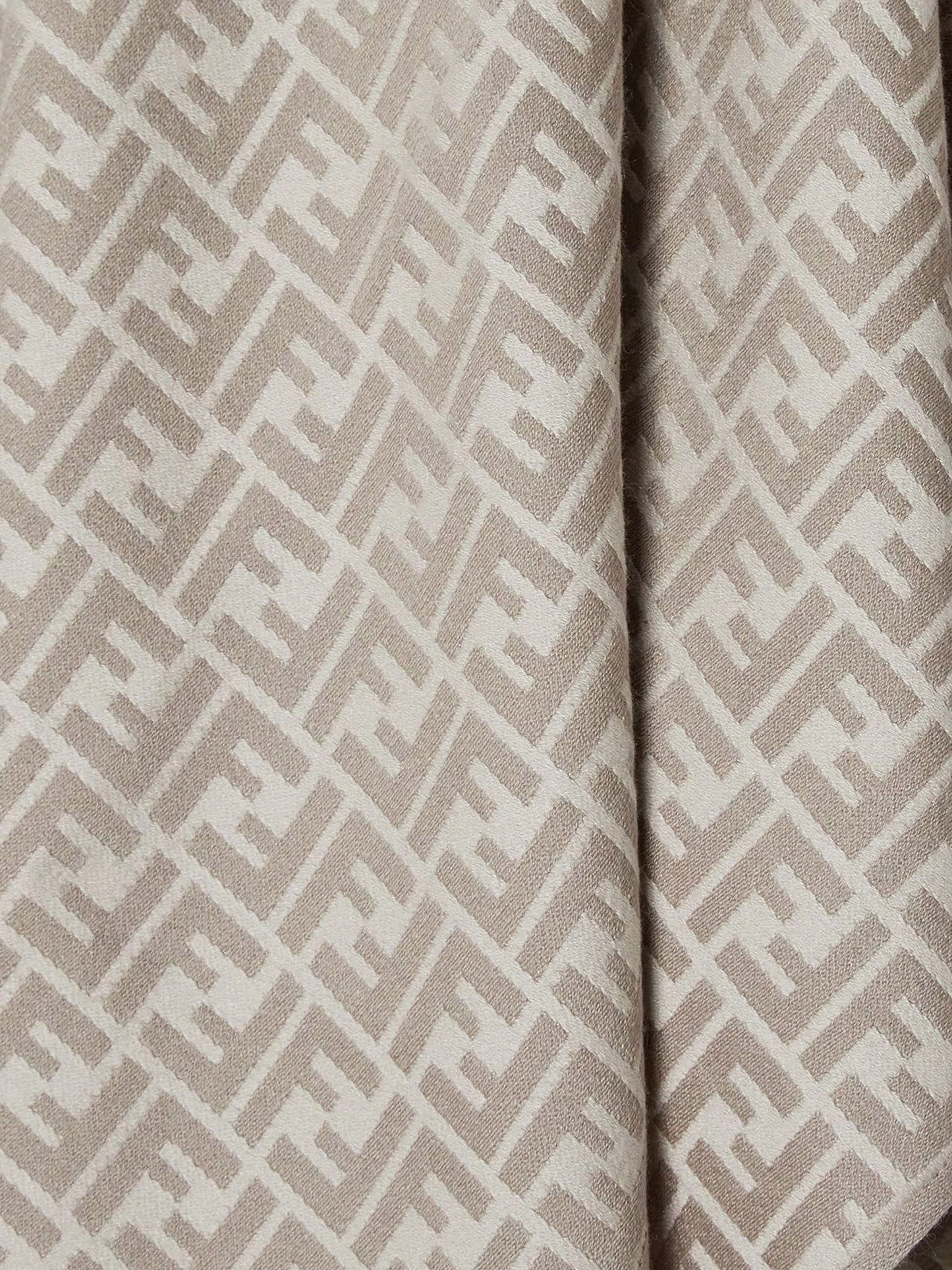 FENDI FF silk and wool poncho