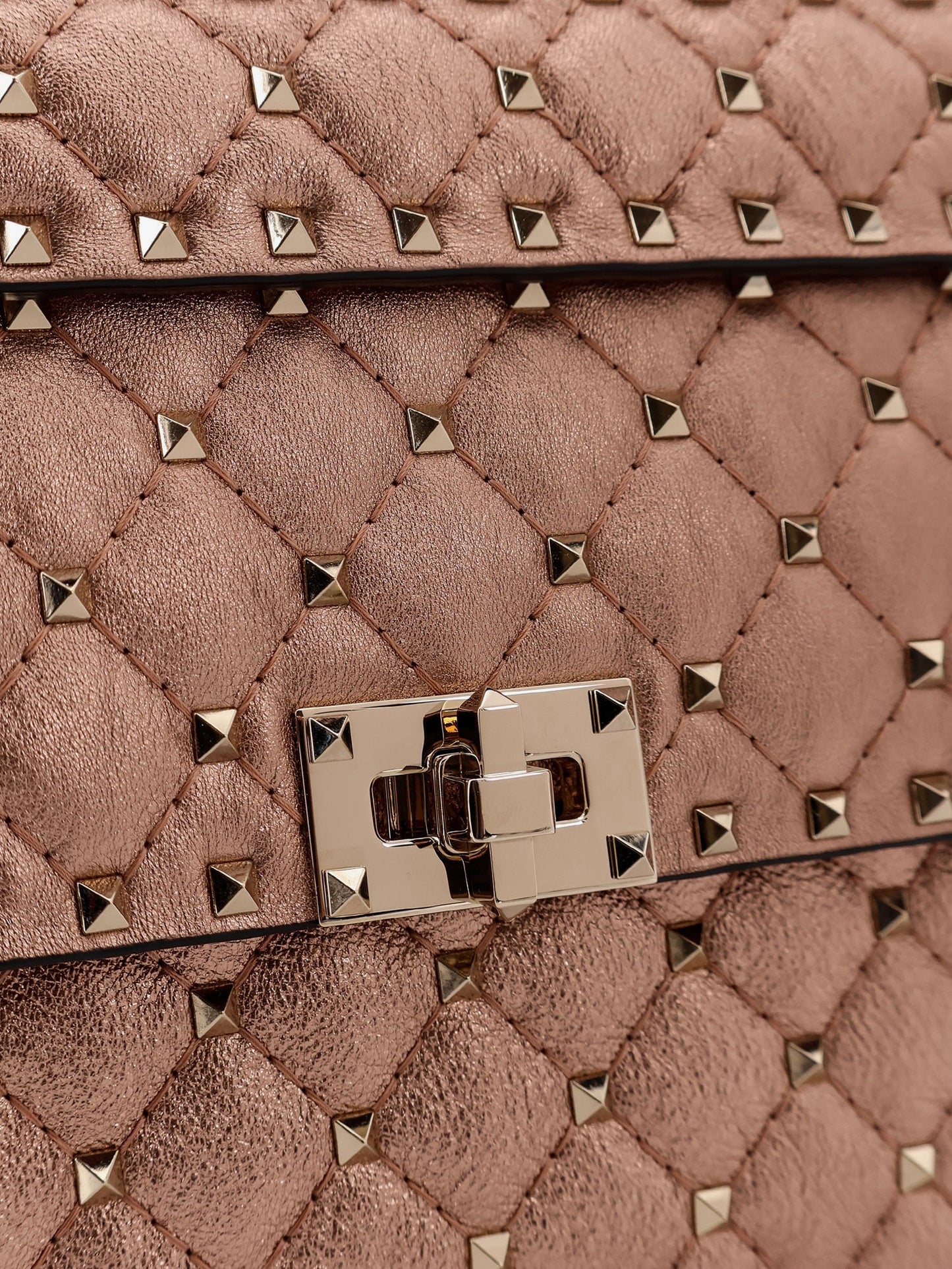 VALENTINO GARAVANI Laminated leather Rockstud Spike crossbody bag