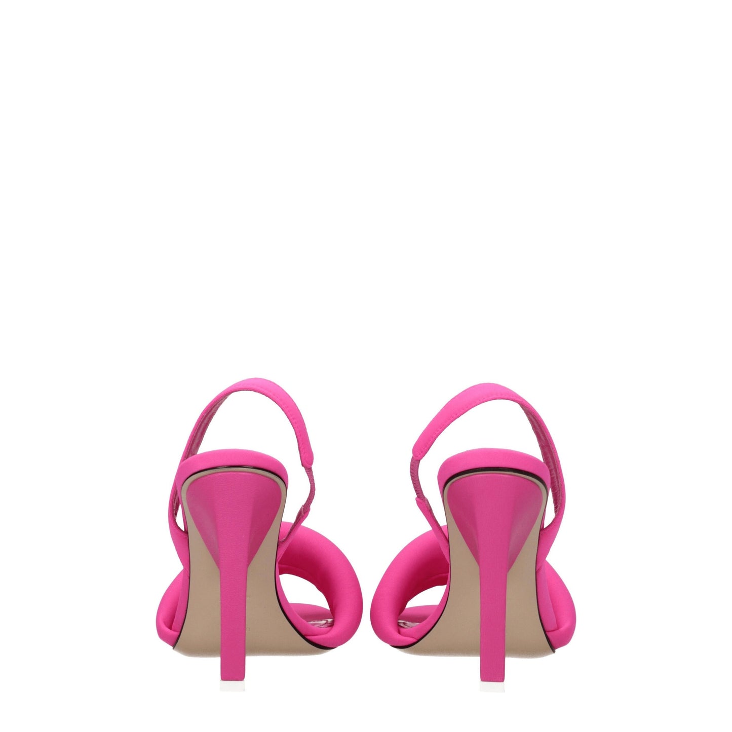 The Attico Pink Fabric Stiletto Heel Sandals
