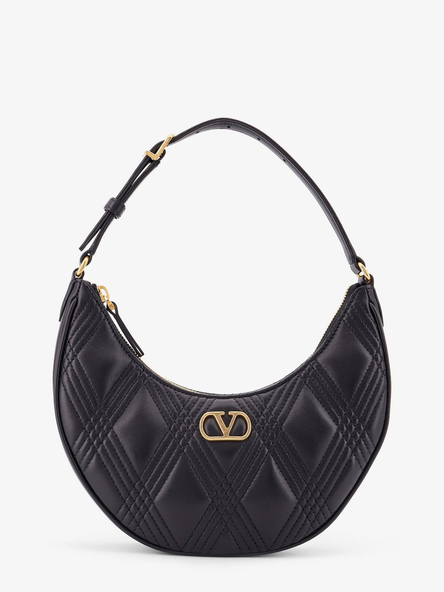 VALENTINO GARAVANI Quiltie 67 leather shoulder bag with Vlogo