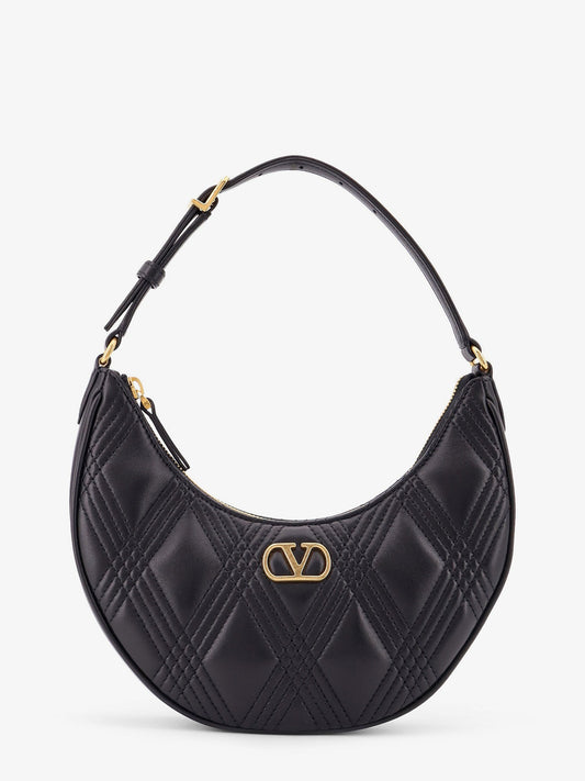 VALENTINO GARAVANI Quiltie 67 leather shoulder bag with Vlogo