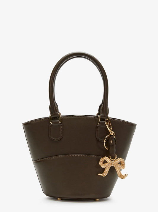 SELF PORTRAIT Leather shoulder bag with iconic charm