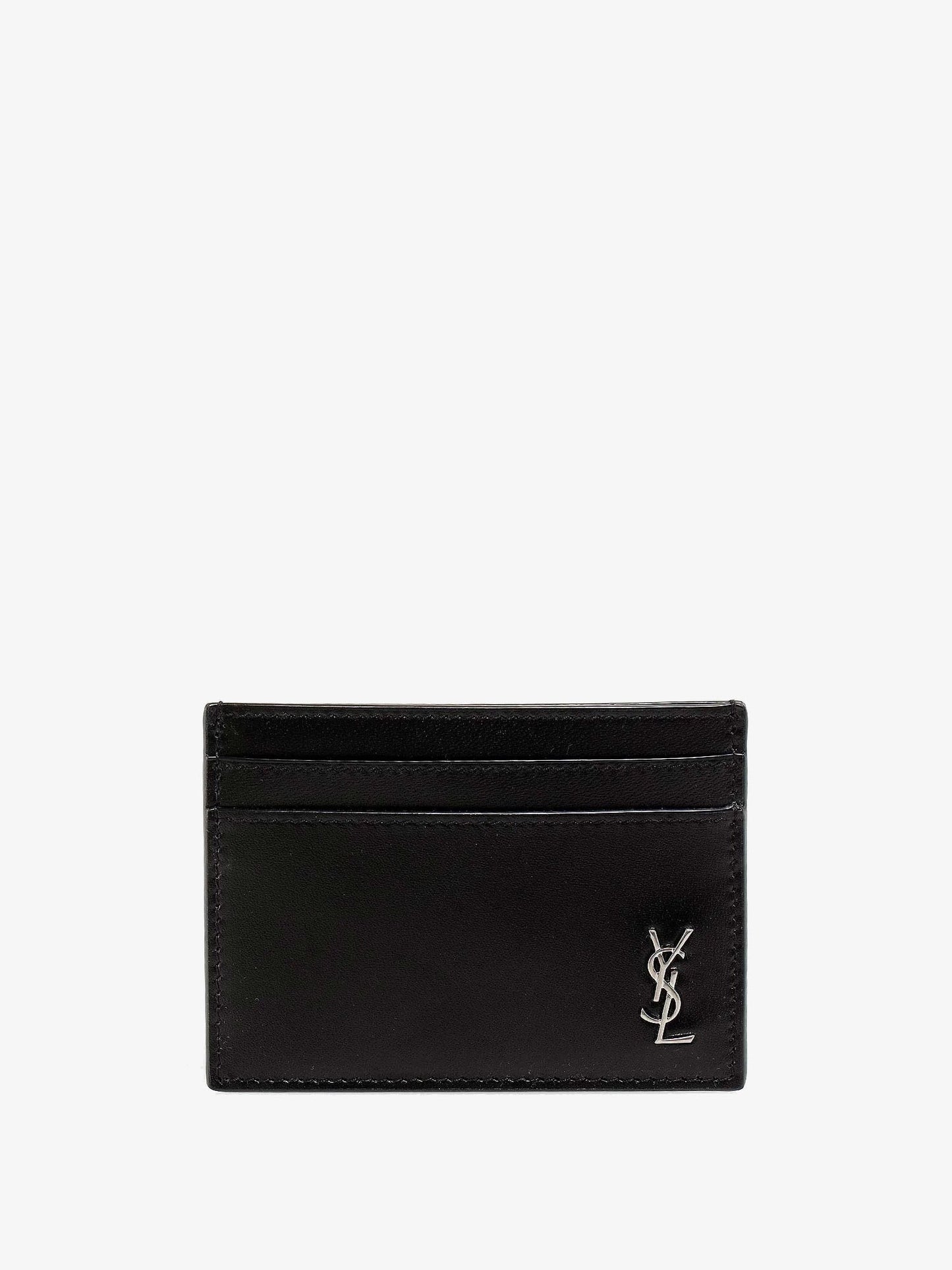 SAINT LAURENT Leather cardholder