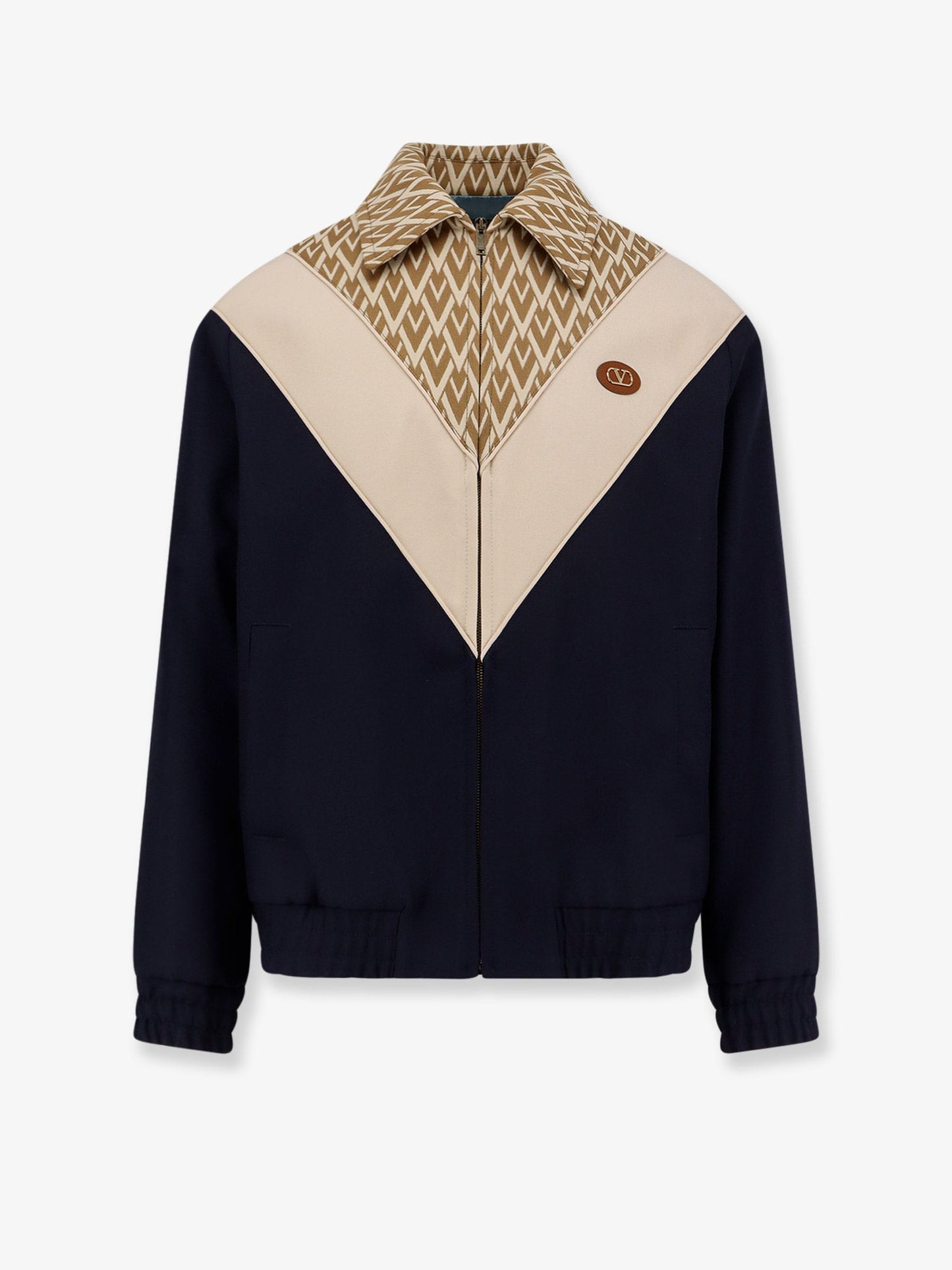 VALENTINO Toute la V wool and cotton jacket