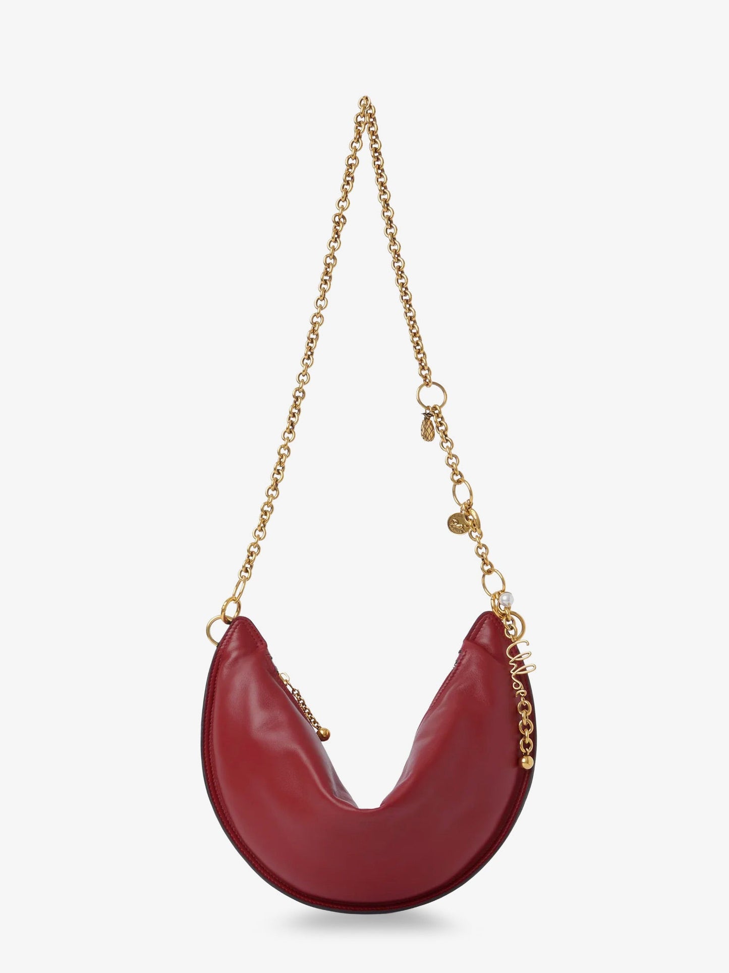 CHLOE' Halfmoon leather shoulder bag