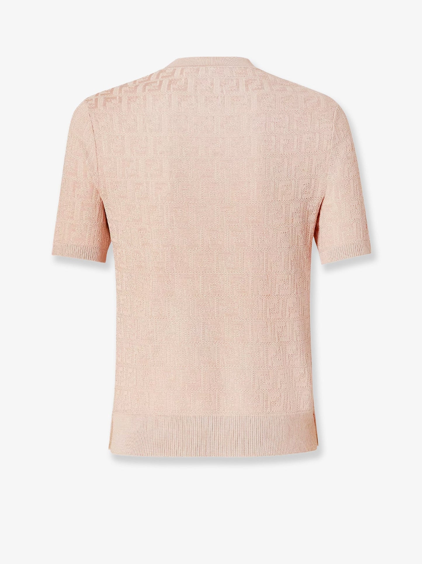 FENDI Cotton blend T-shirt with all-over FF logo