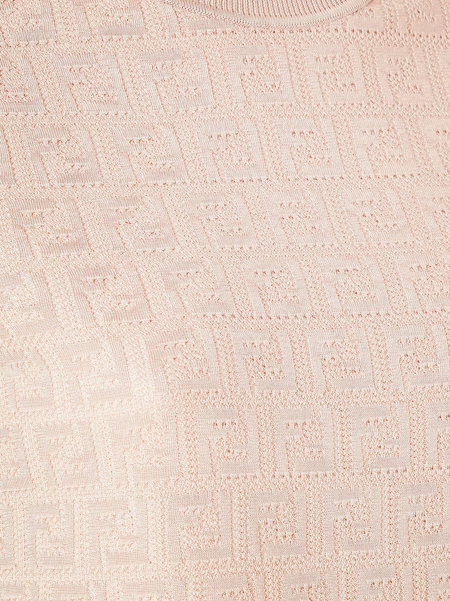 FENDI Cotton blend T-shirt with all-over FF logo