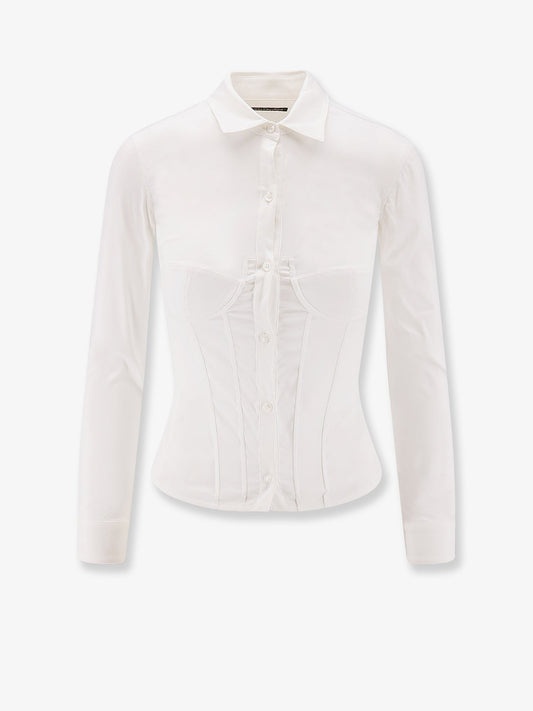 BALENCIAGA Cotton blend corset shirt