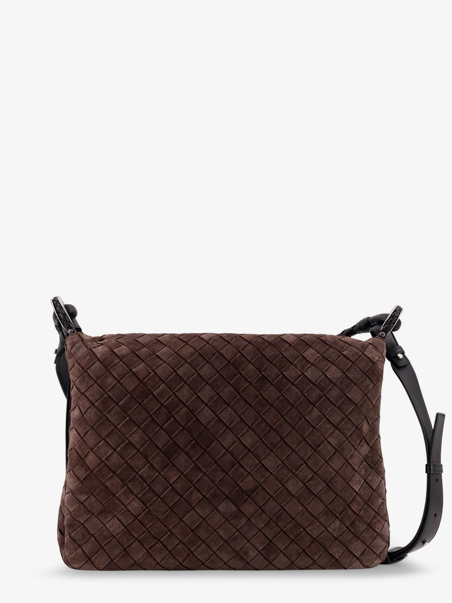 BOTTEGA VENETA Intrecciato suede shoulder bag