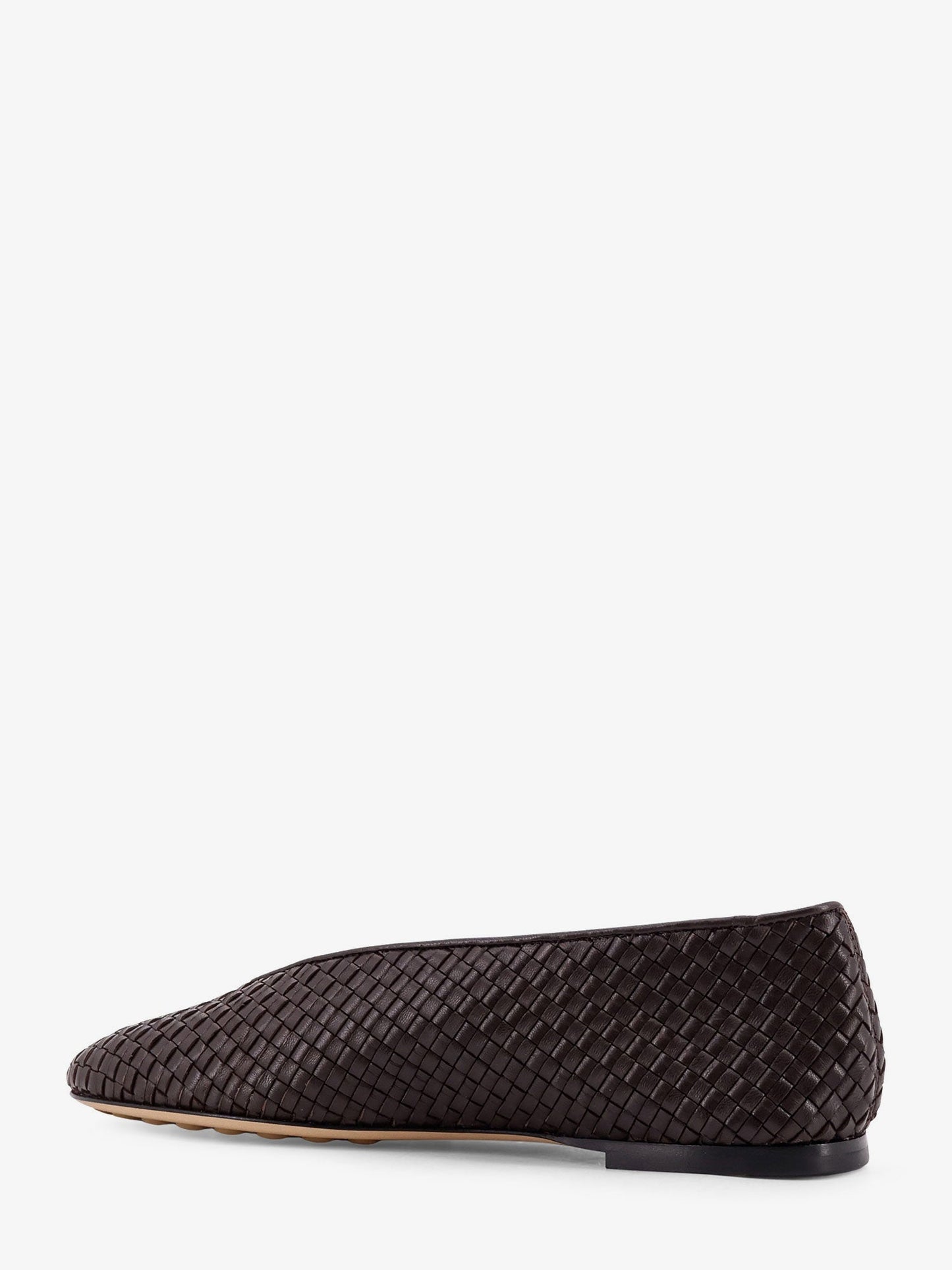 BOTTEGA VENETA Rosa woven leather ballerinas