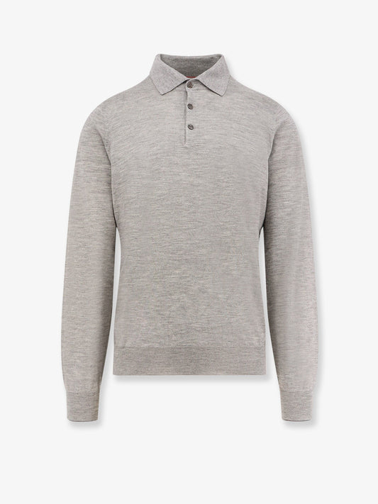 BRUNELLO CUCINELLI Cashmere and cotton polo shirt