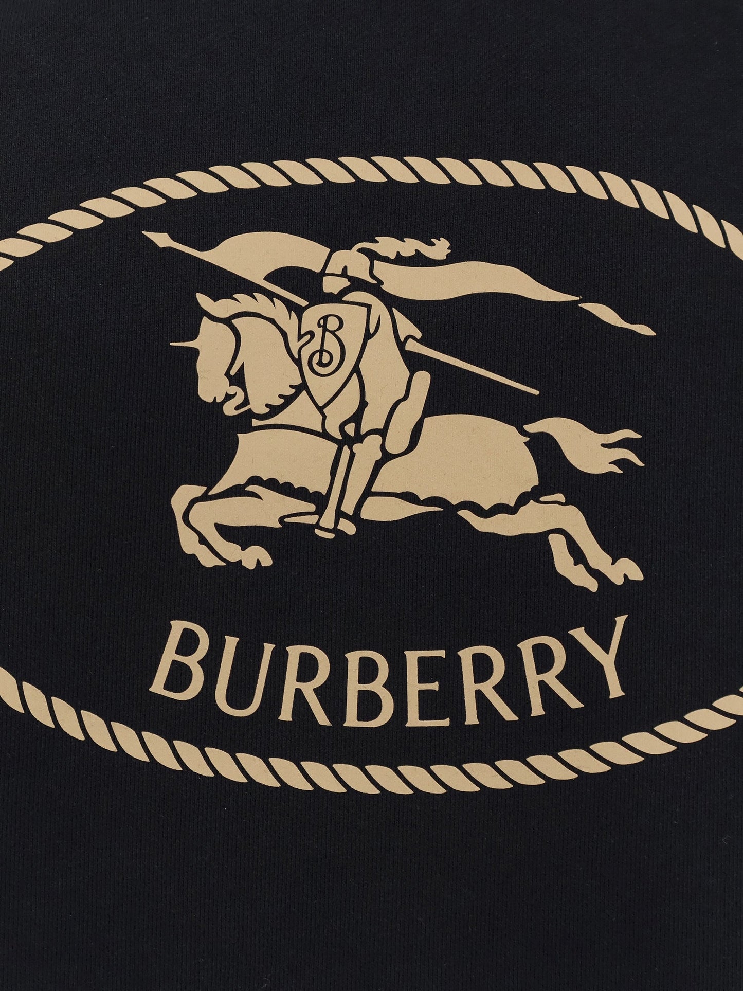 BURBERRY Cotton sweatshirt with logo embroidery
