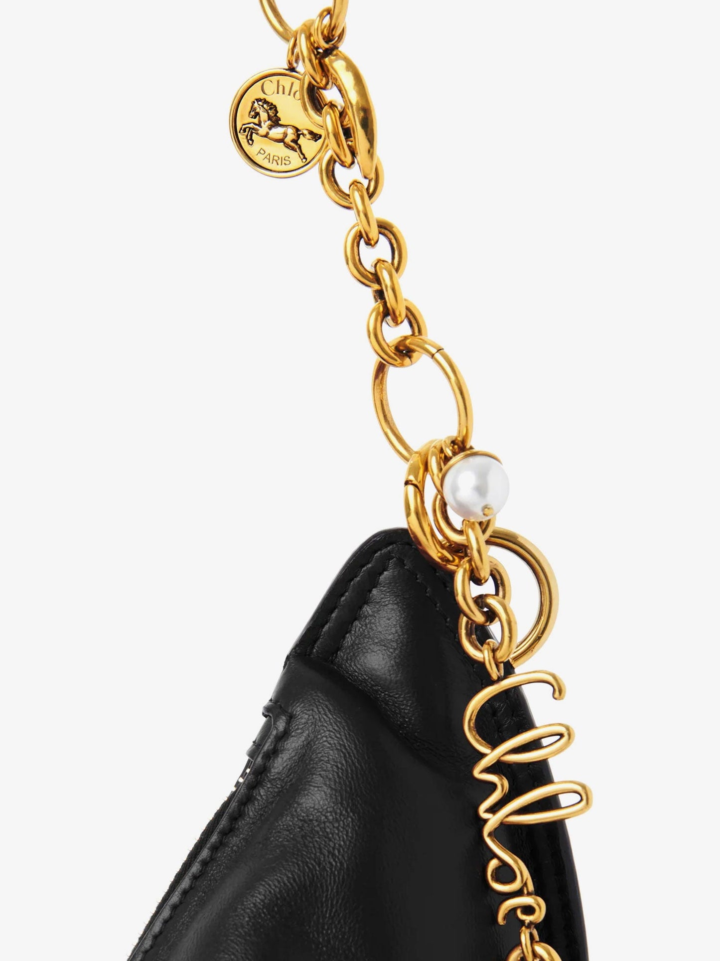 CHLOE' Halfmoon leather shoulder bag