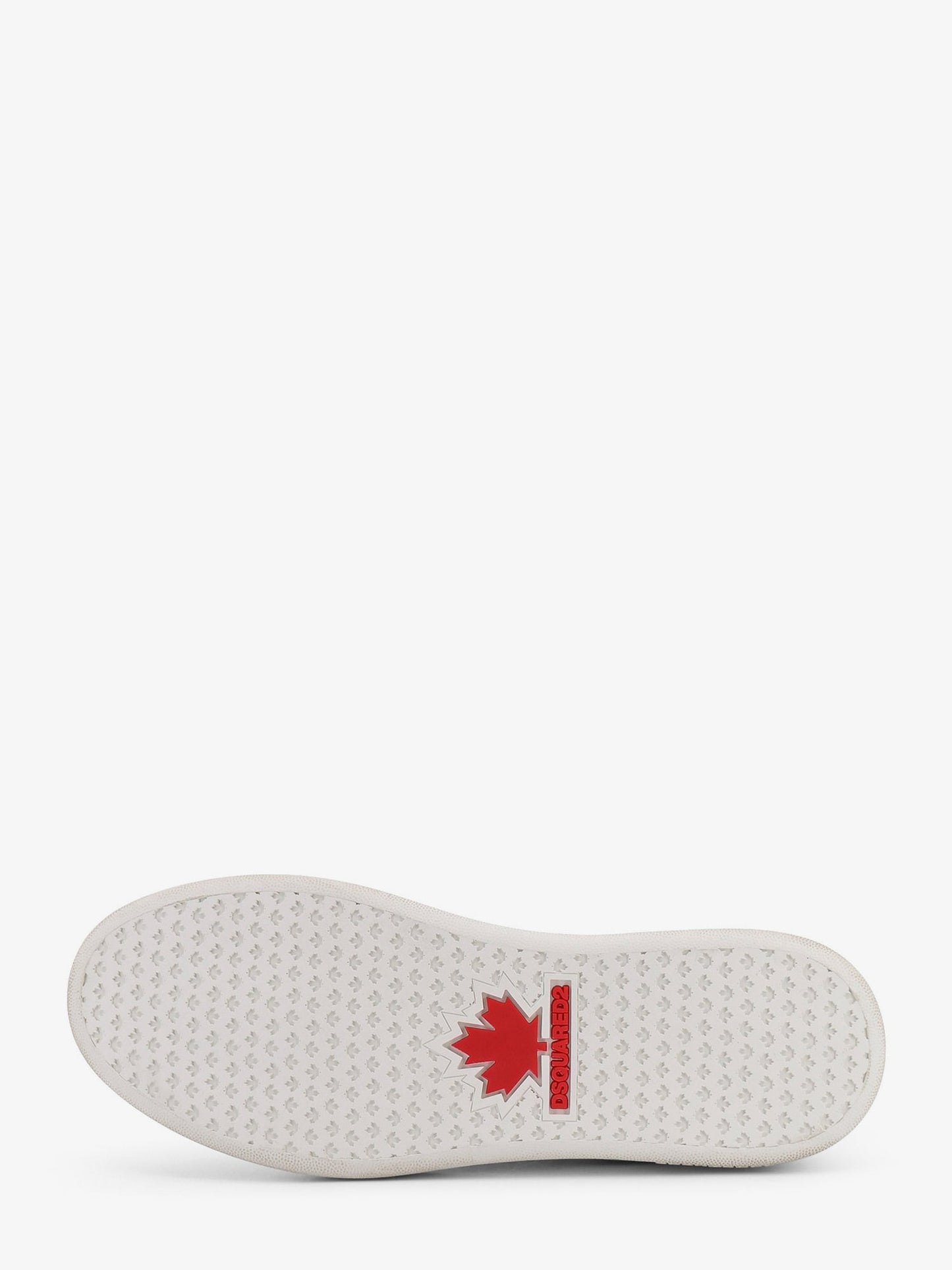 DSQUARED2 Low-top leather sneakers with denim profiles