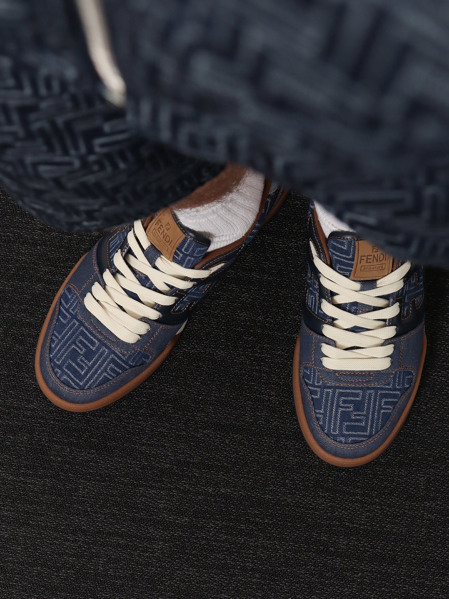 FENDI Fendi Match denim sneakers