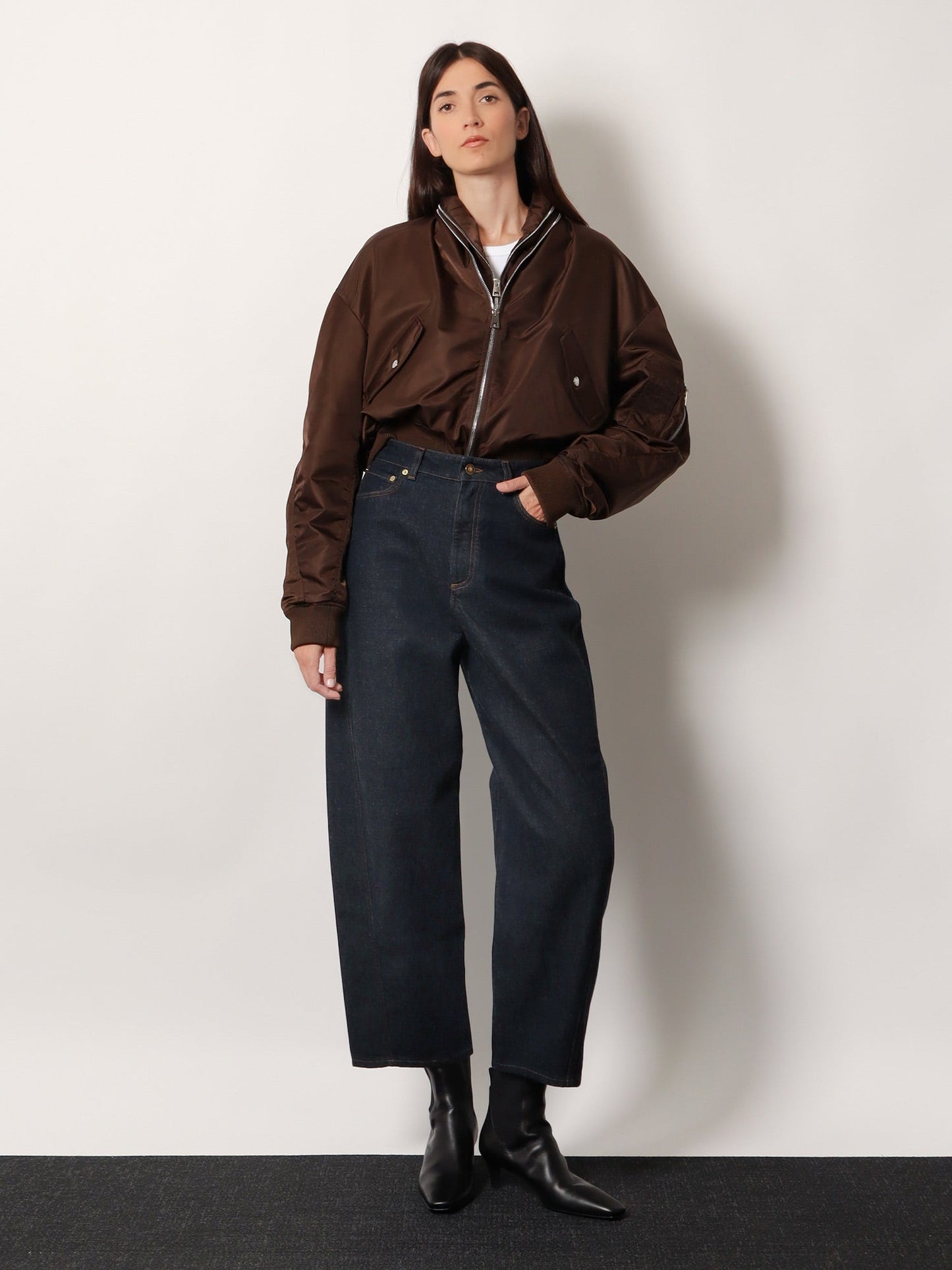 GIVENCHY Twisted dark blue denim jeans