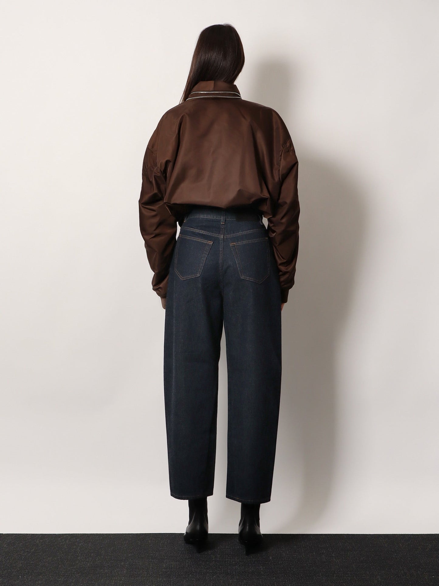 GIVENCHY Twisted dark blue denim jeans