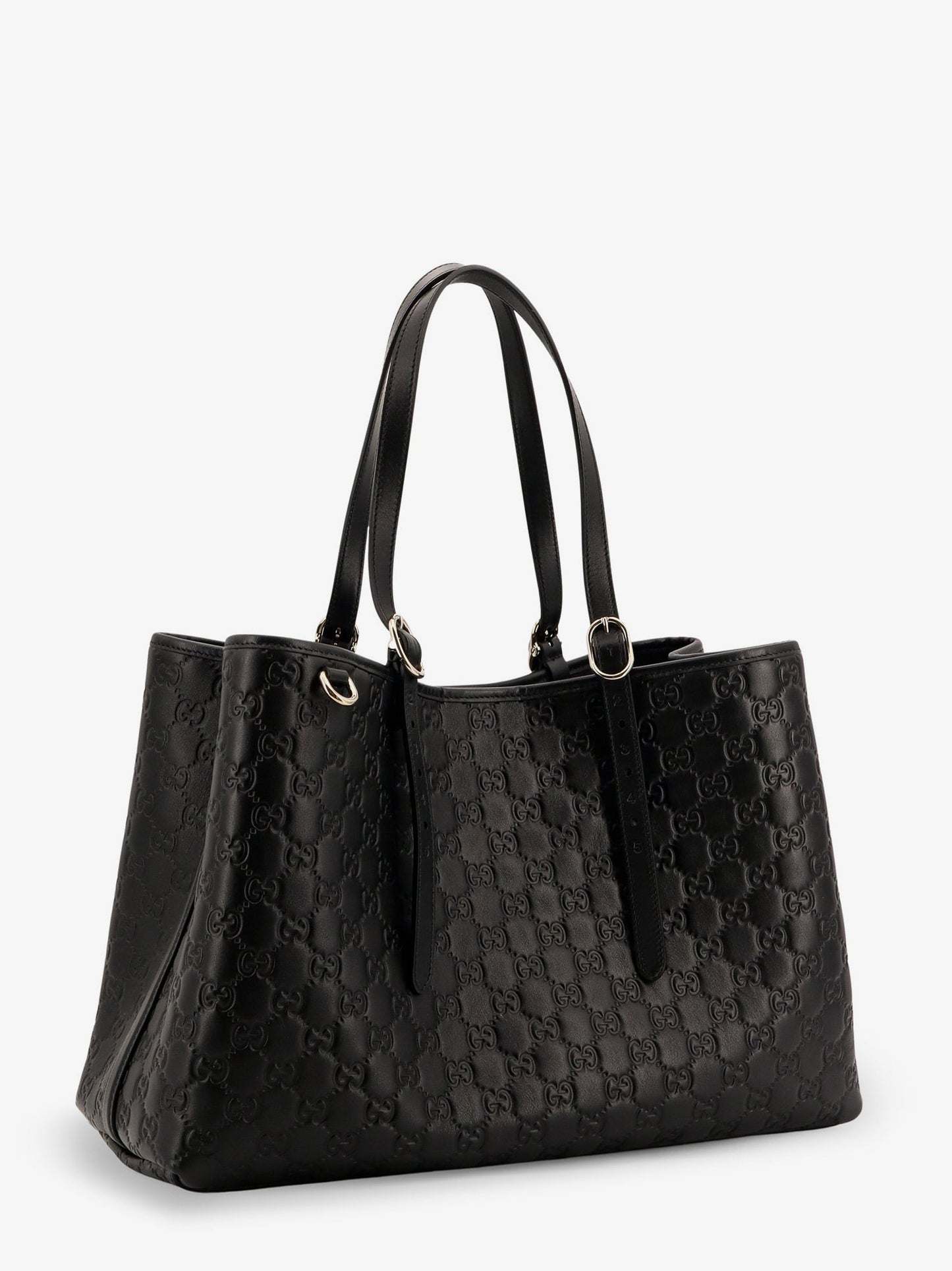 GUCCI GG Emblem leather shoulder bag