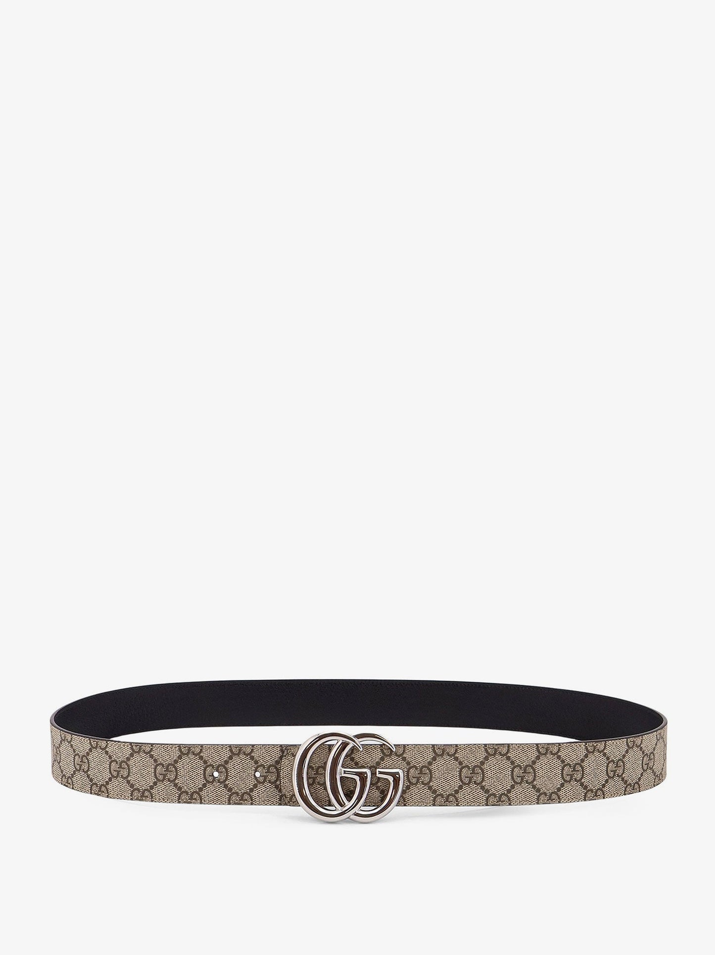 GUCCI Reversible leather and Supreme GG fabric belt