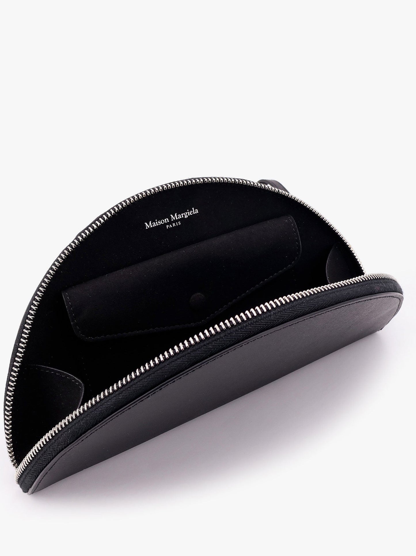 MAISON MARGIELA Leather pochette with iconic four stitched detail