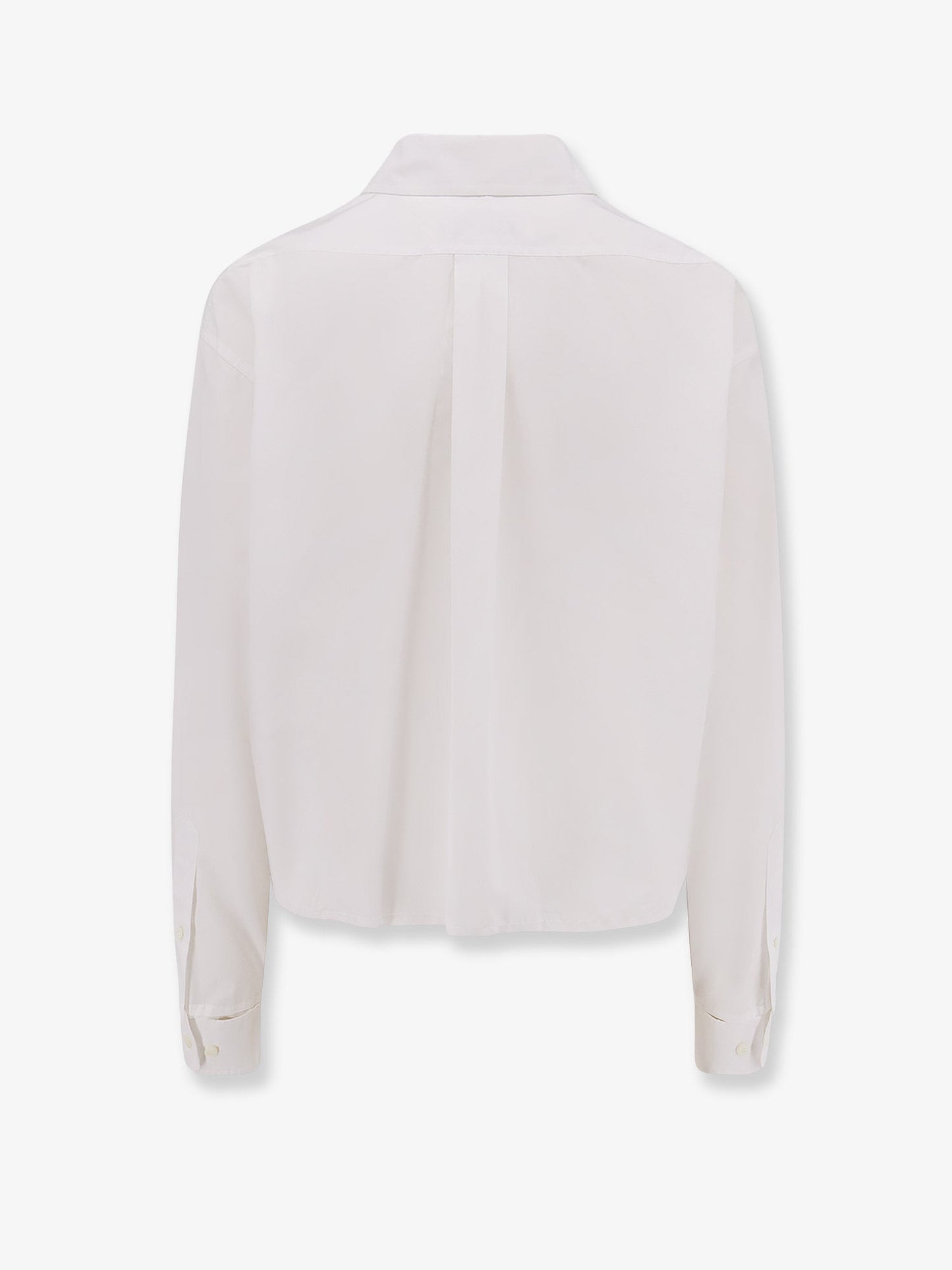 MIU MIU Cotton shirt with Miu Miu embroidery