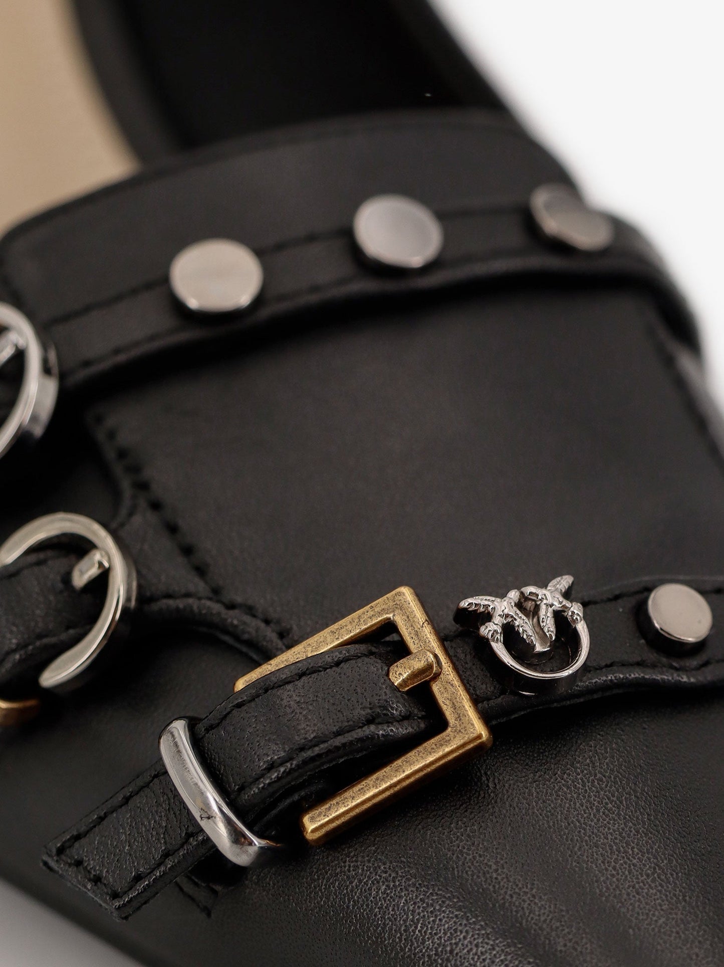 PINKO Gloria 12 leather pumps