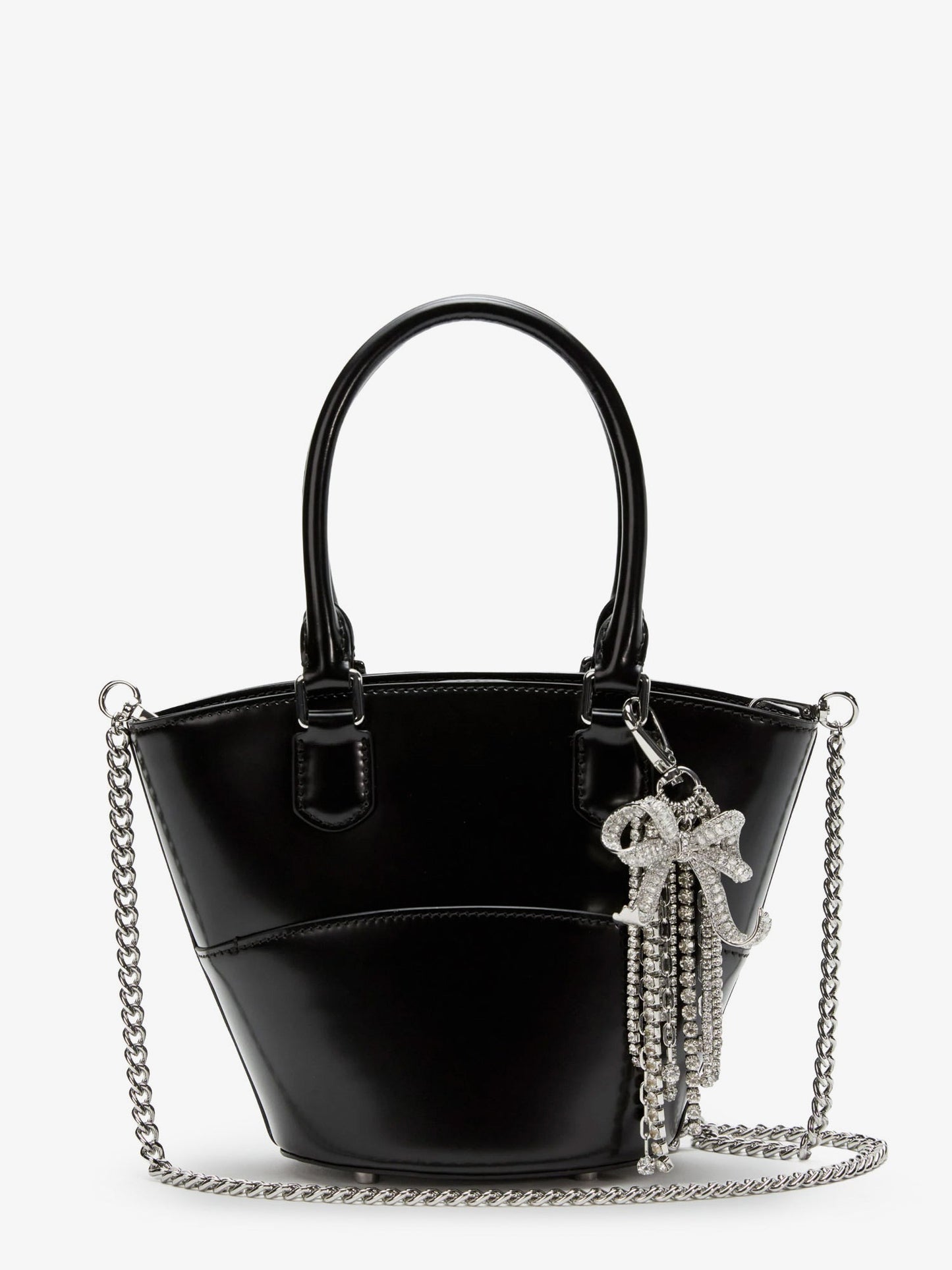 SELF PORTRAIT Leather shoulder bag with charms