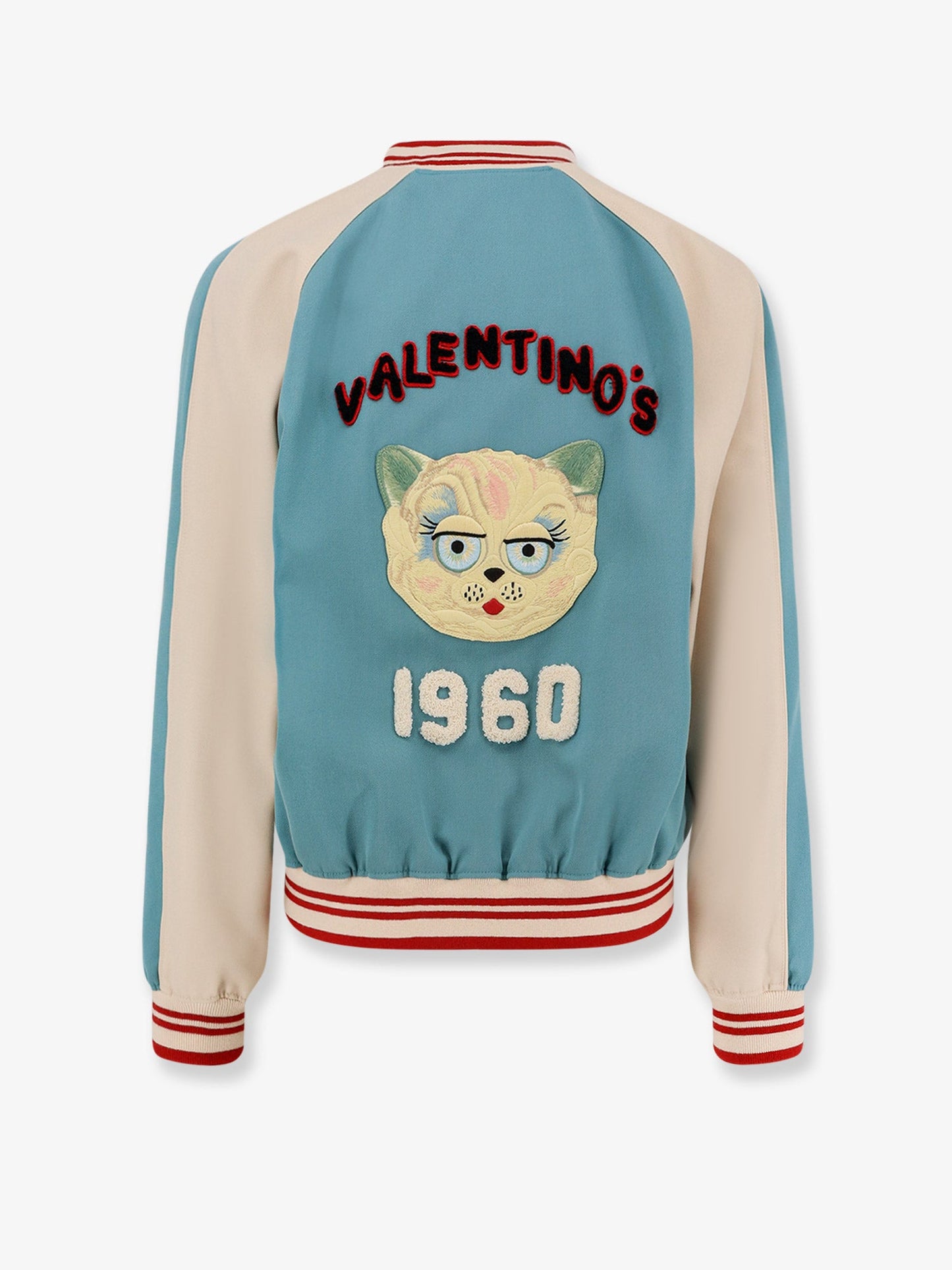 VALENTINO Le Chat de la Maison virgin wool bomber jacket