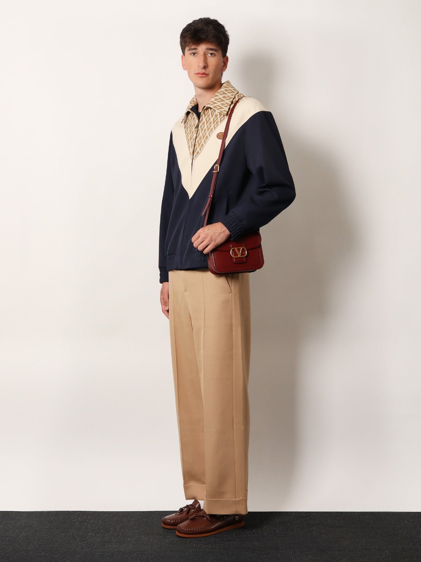 VALENTINO Toute la V wool and cotton jacket