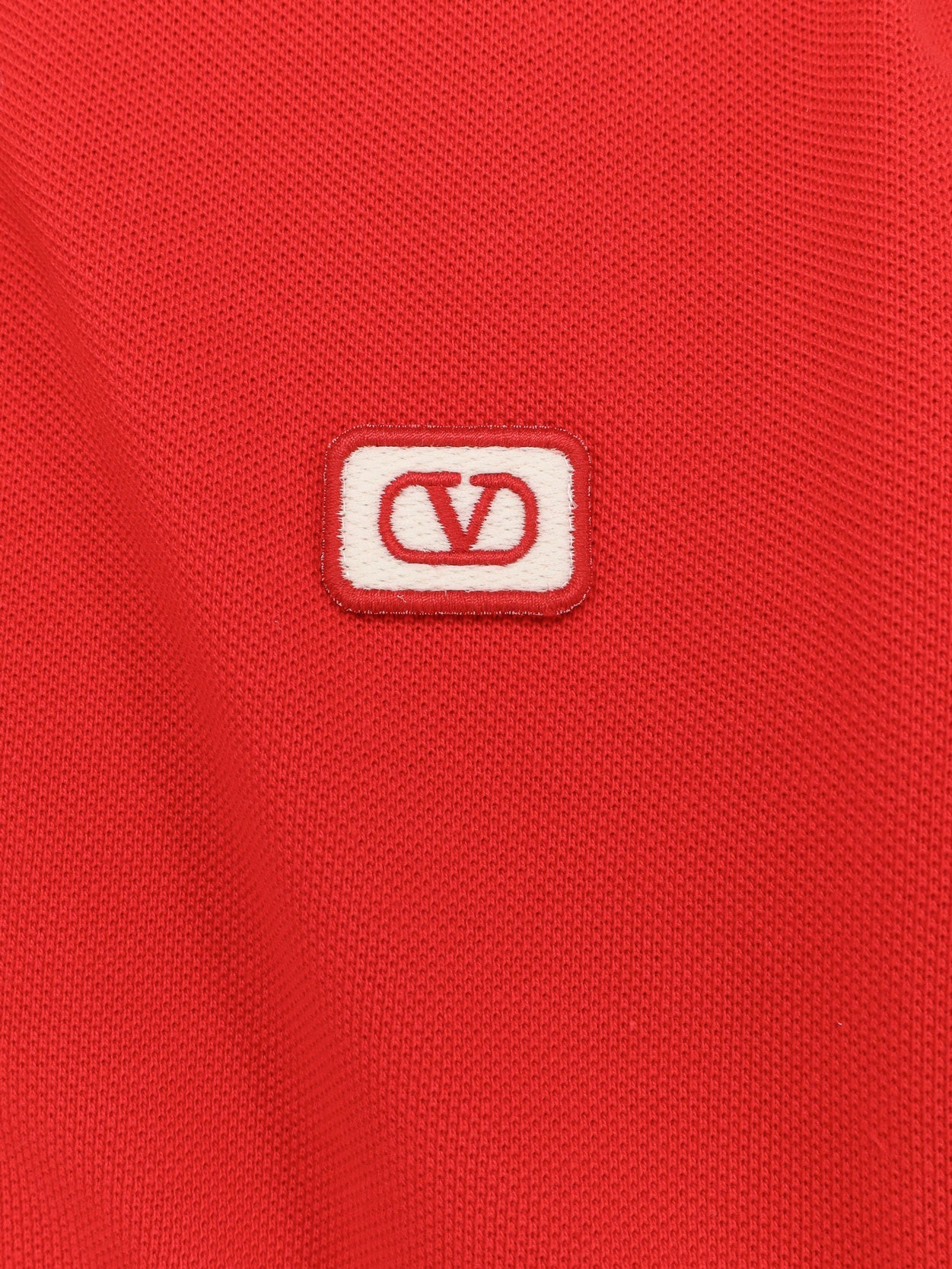 VALENTINO Cotton polo shirt with Vlogo