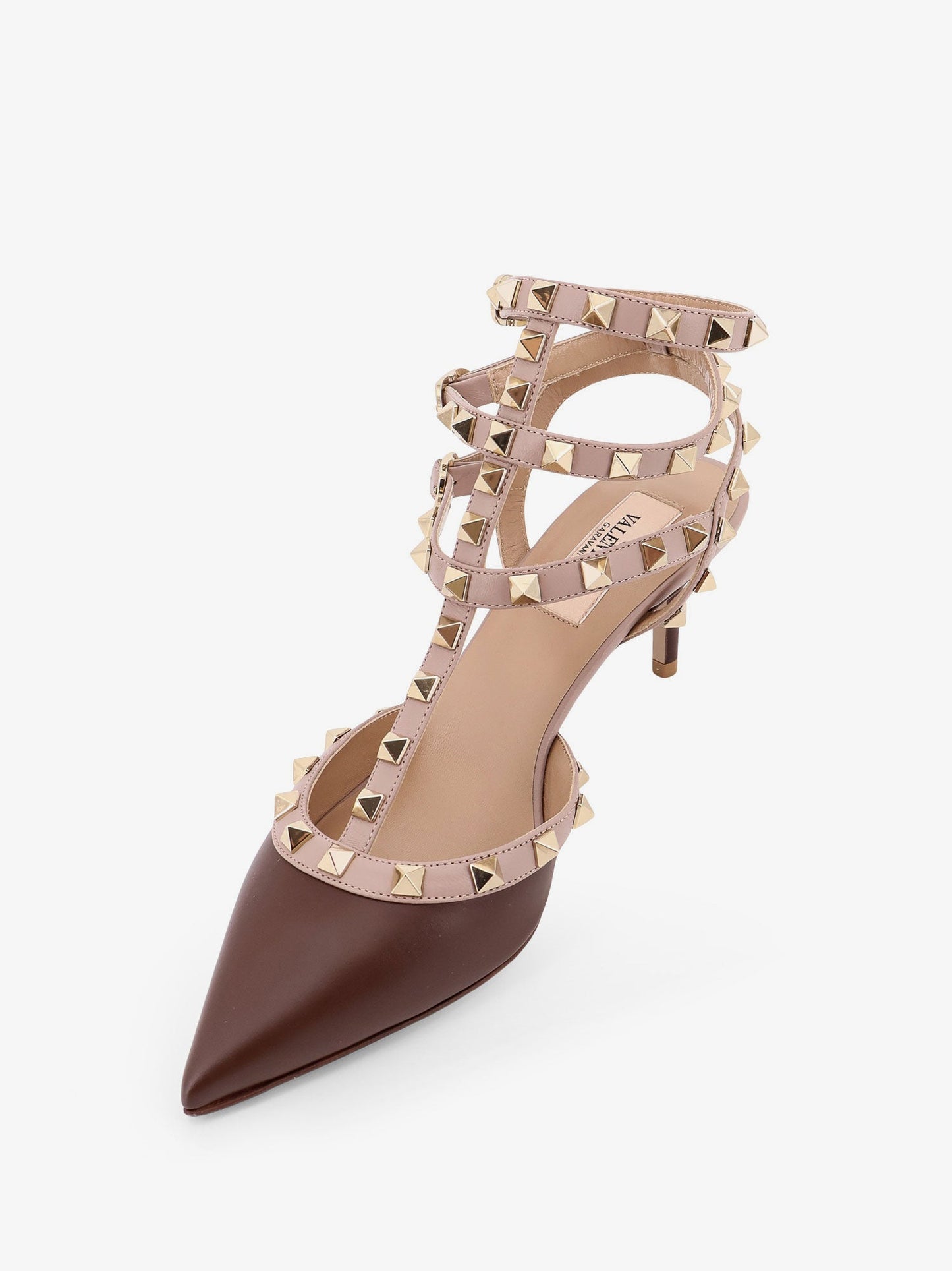 VALENTINO GARAVANI Rockstud leather decolleté slingback