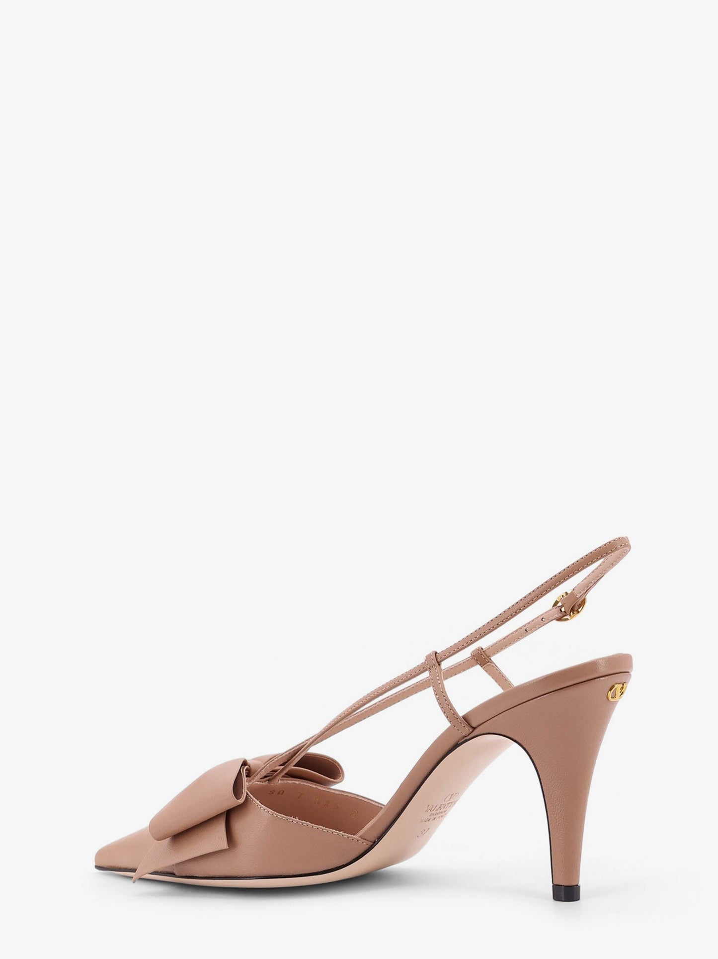 VALENTINO GARAVANI Bowow leather decolleté slingback
