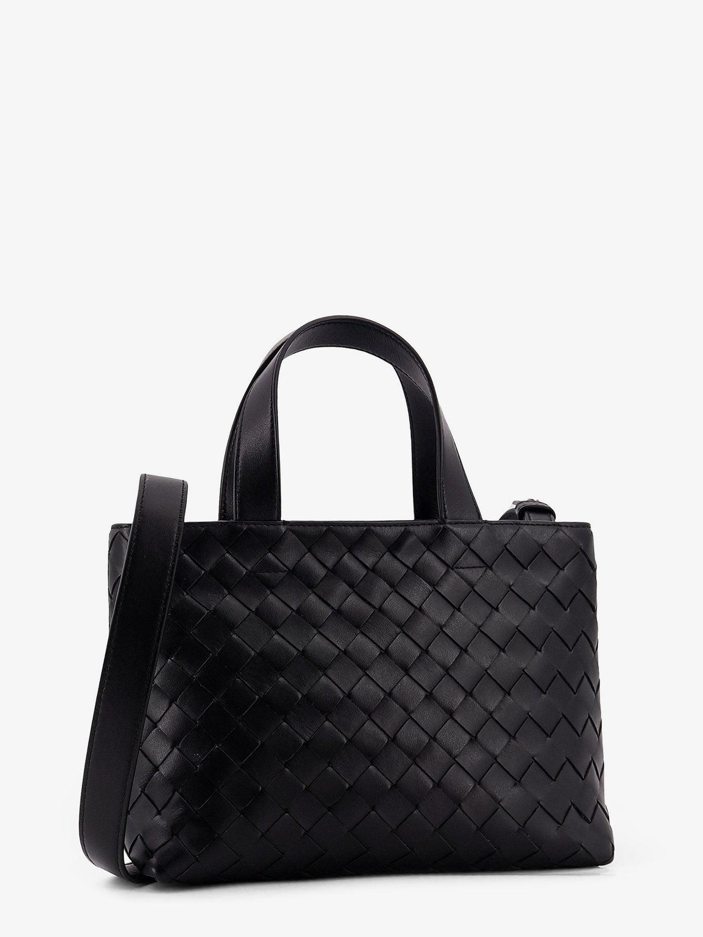 BOTTEGA VENETA Leather crossbody bag with Intrecciato pattern