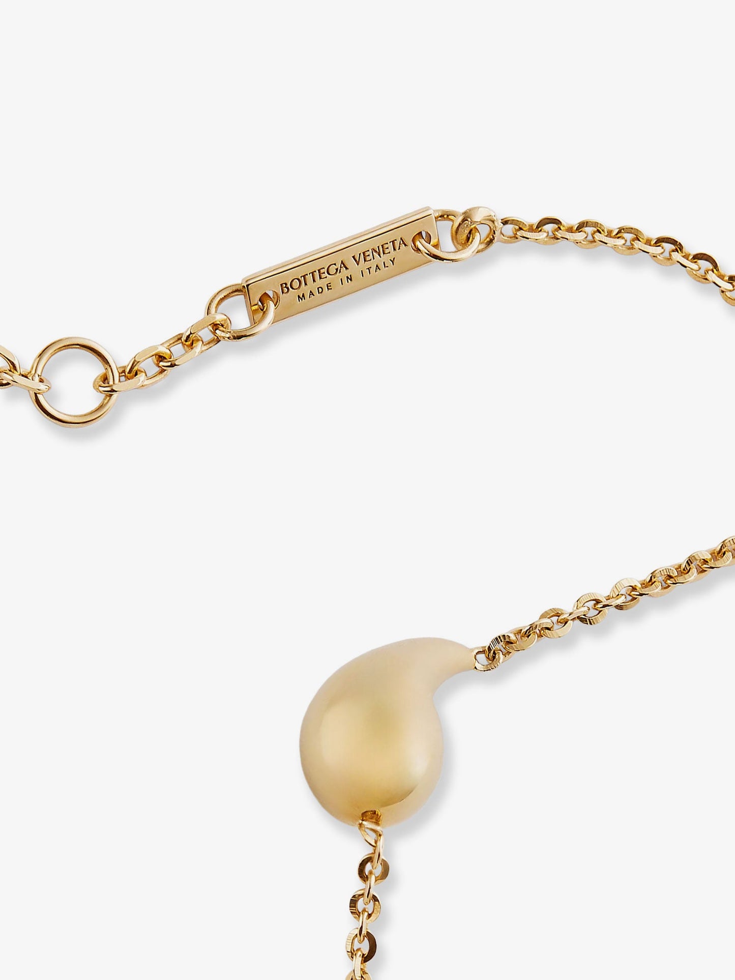 BOTTEGA VENETA Drop sterling silver with 18k gold finish bracelet