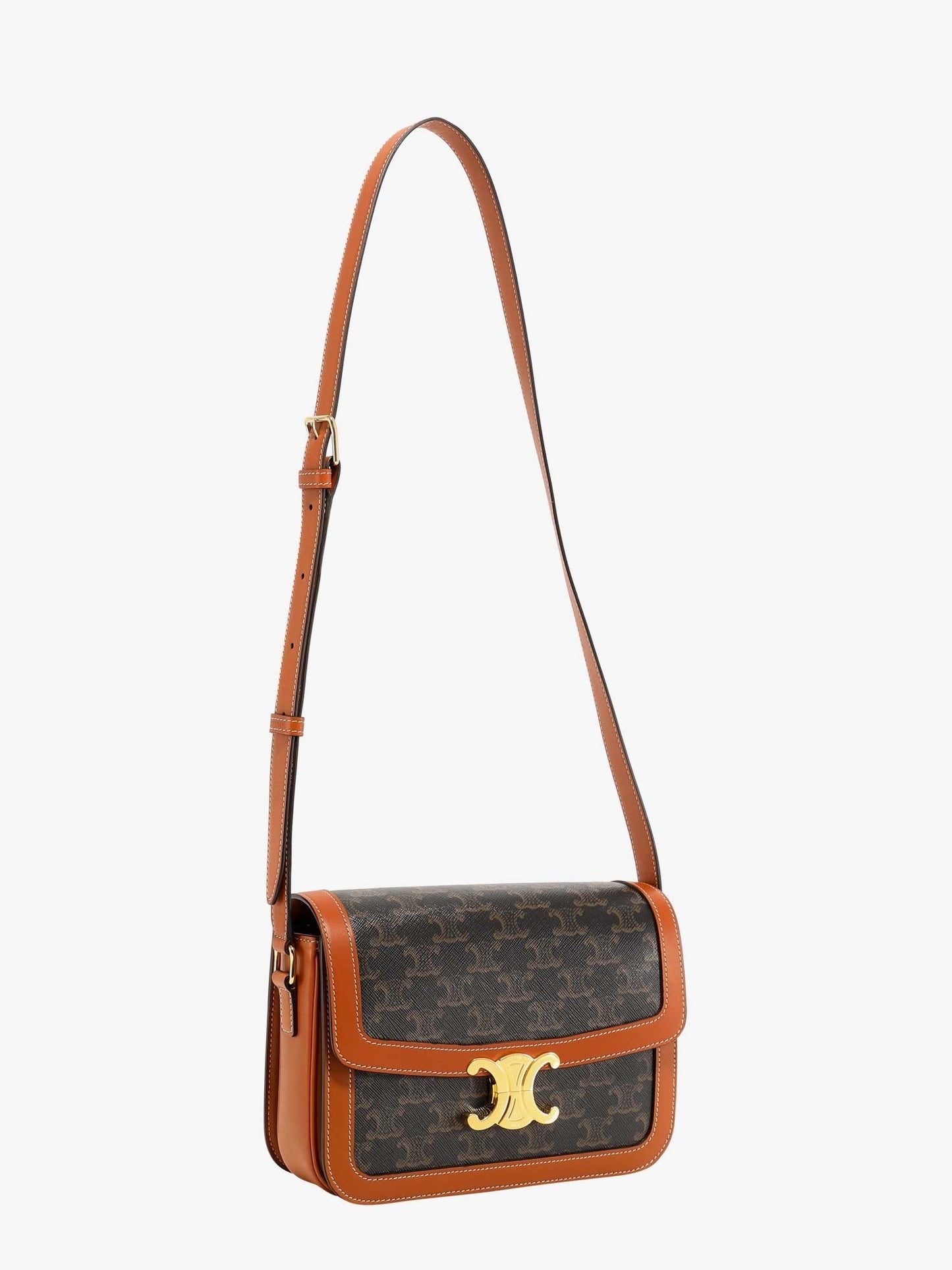 CELINE Triomphe Classic coated canvas crossbody bag