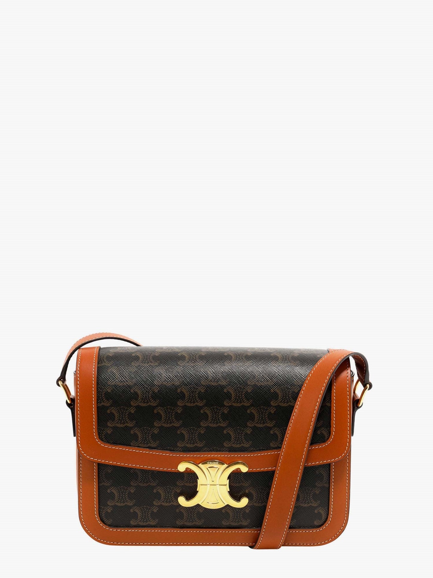 CELINE Triomphe Classic coated canvas crossbody bag