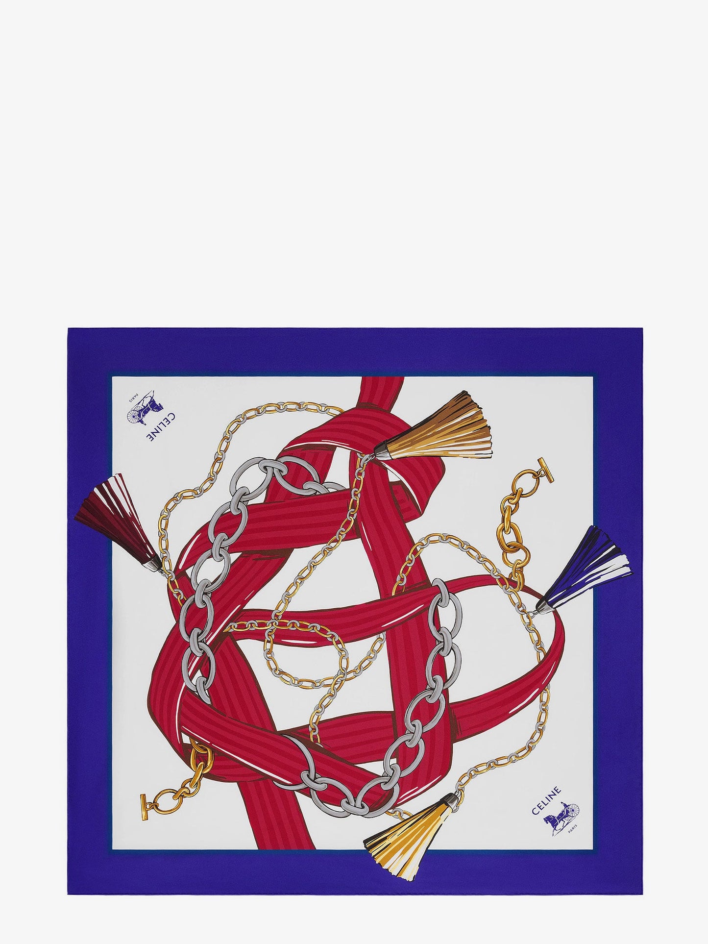 CELINE Silk twill scarf