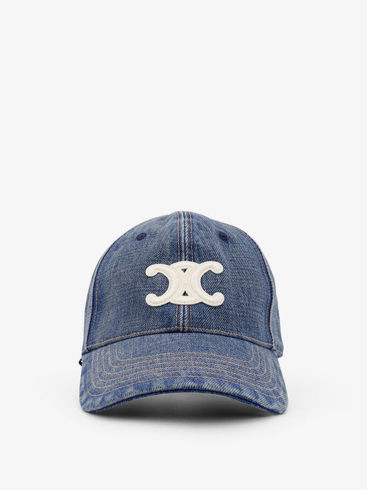 CELINE Triomphe denim hat