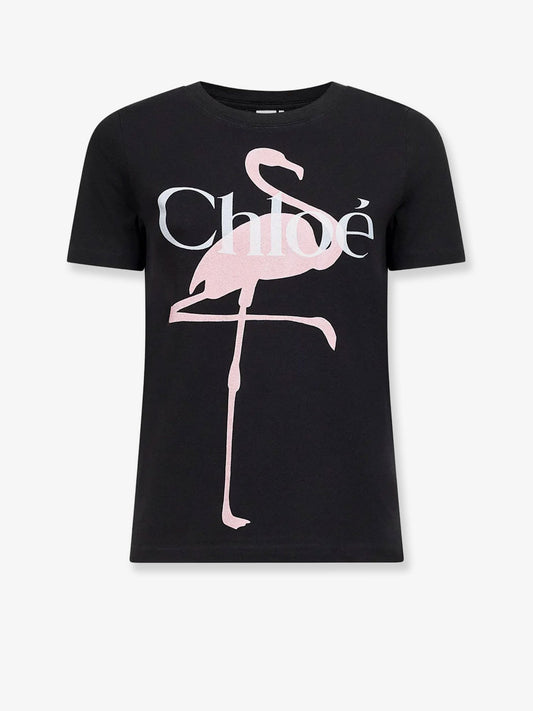 CHLOE' Cotton t-shirt with print
