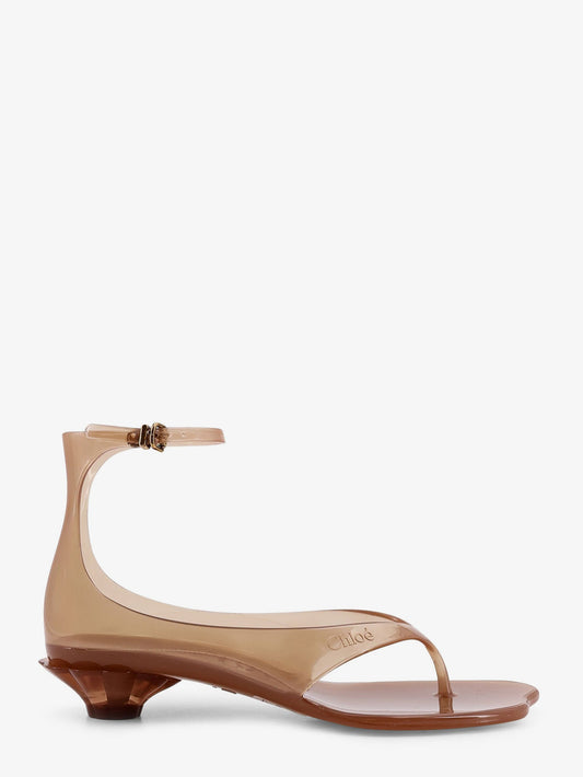 CHLOE' TPU Jelly sandals with shell heel