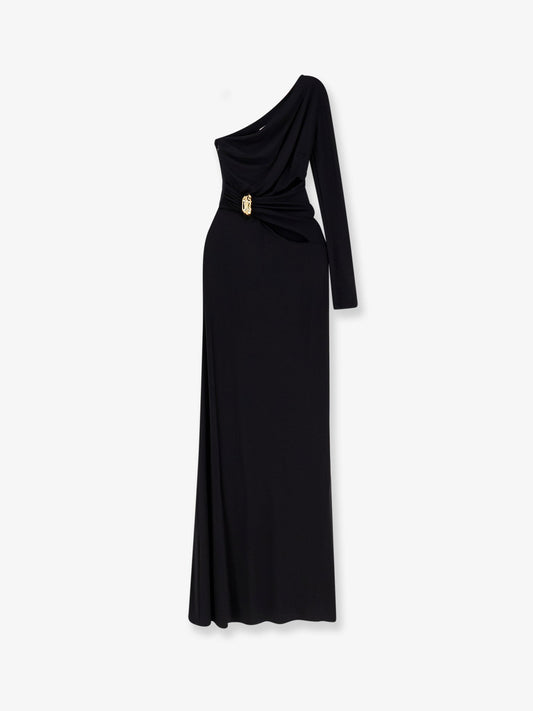 ELISABETTA FRANCHI Red Carpet stretch viscose long dress