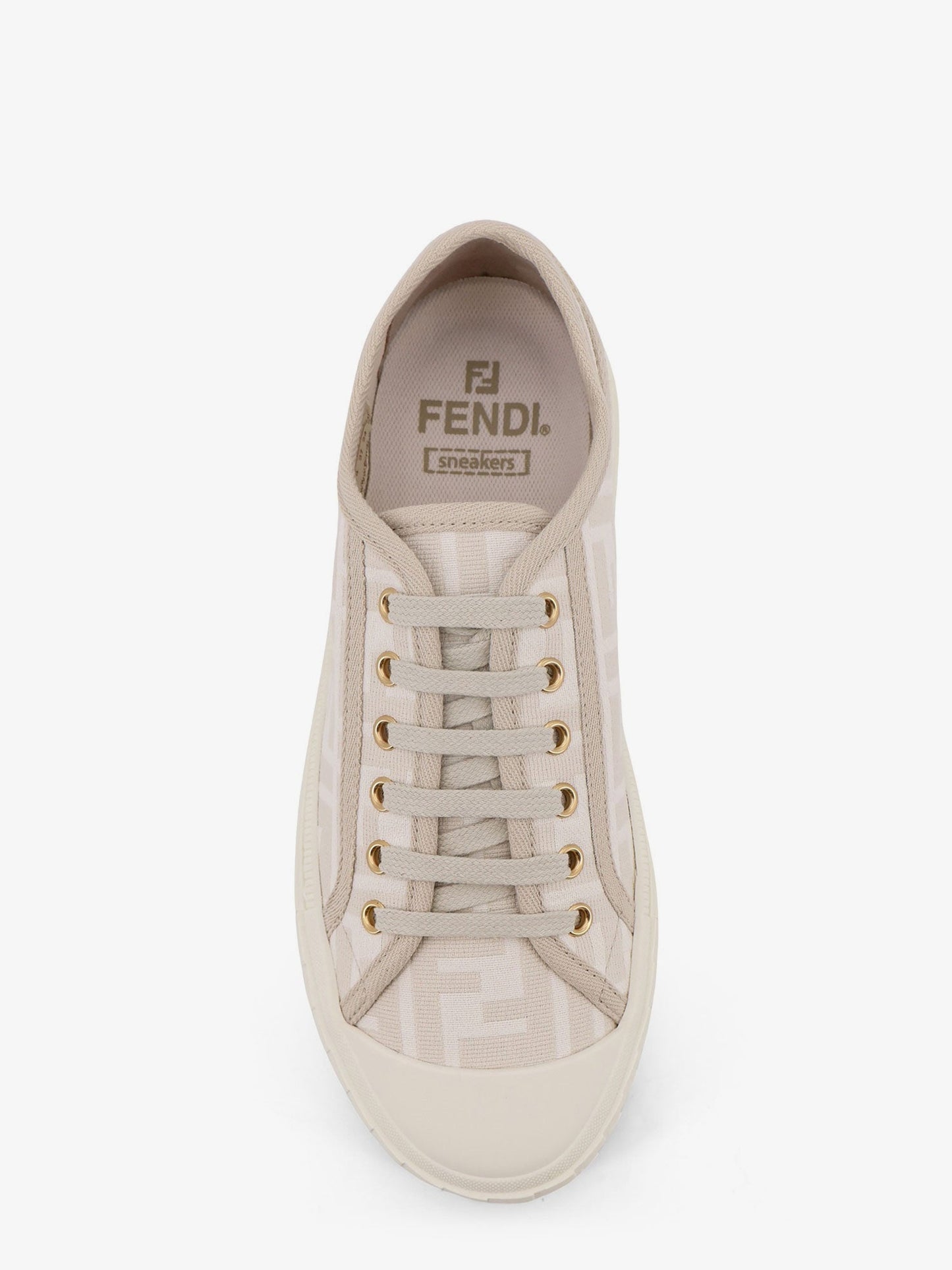 FENDI Domino FF Jacquard fabric sneakers