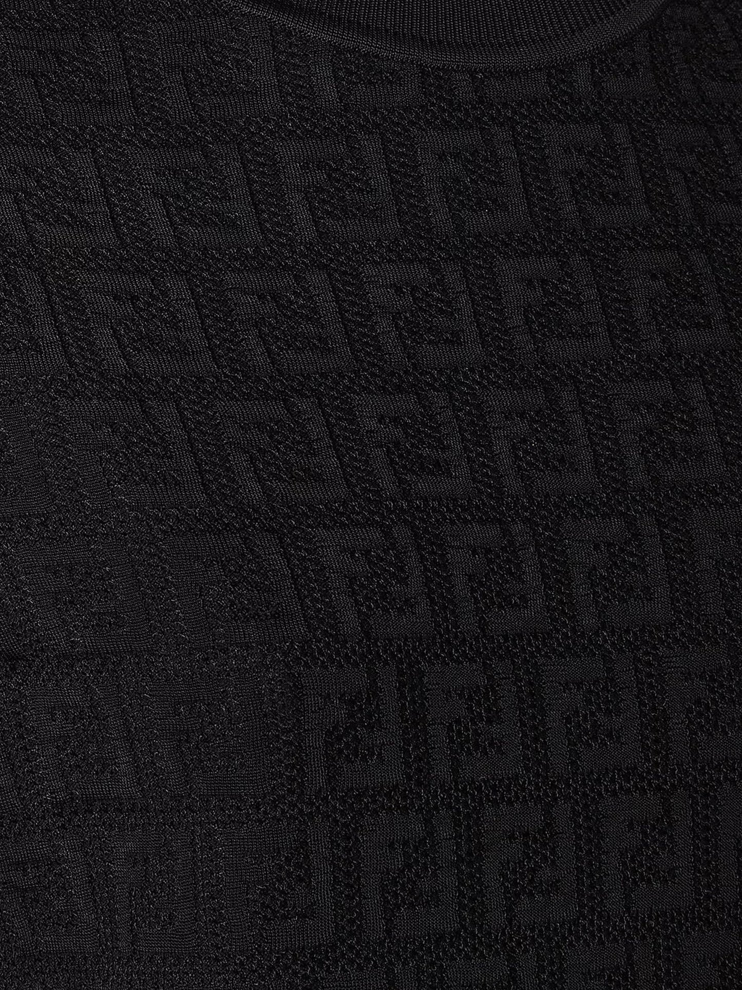 FENDI Cotton blend T-shirt with all-over FF logo