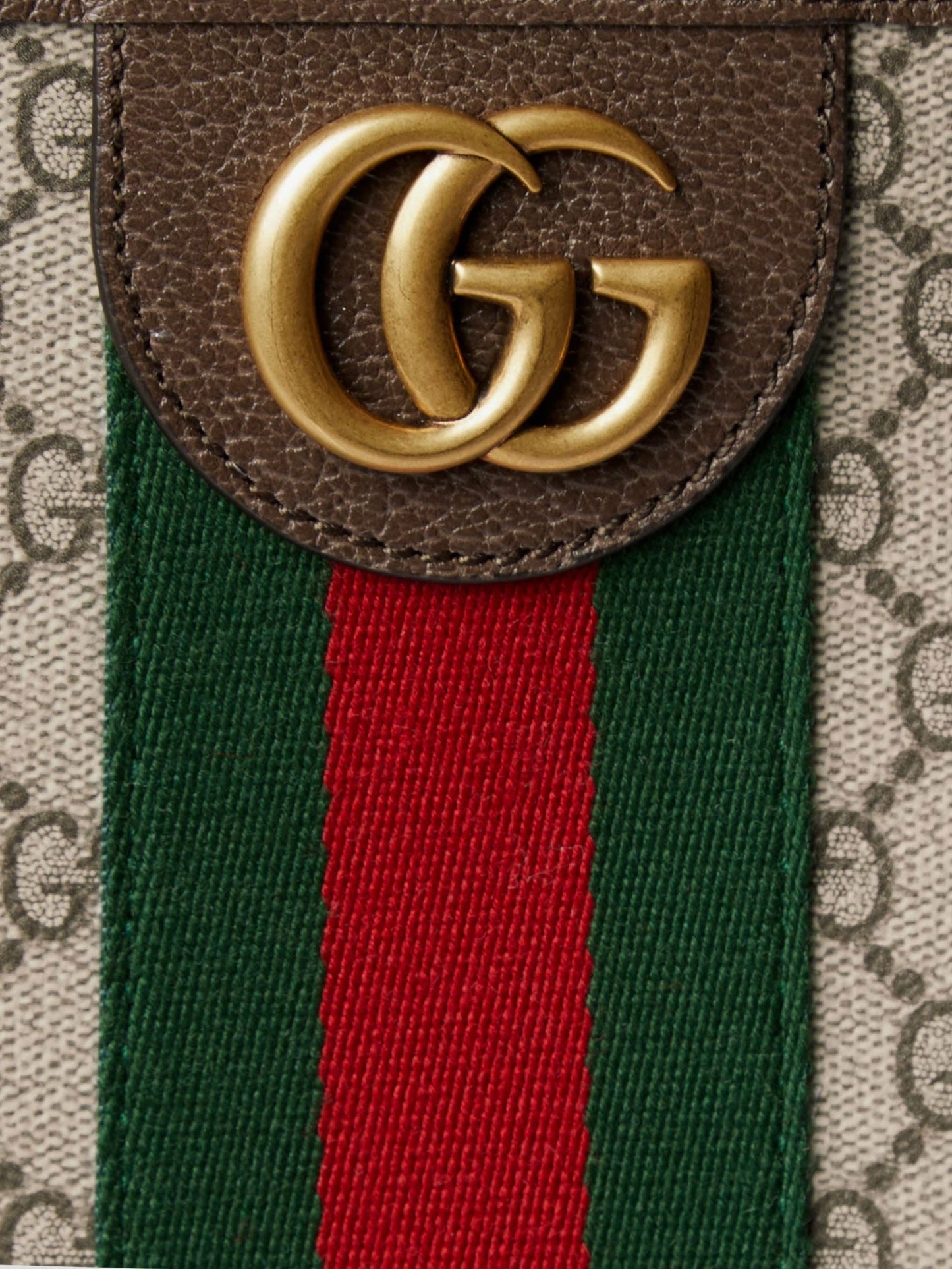 GUCCI GG Monogram fabric Ophidia shopping bag