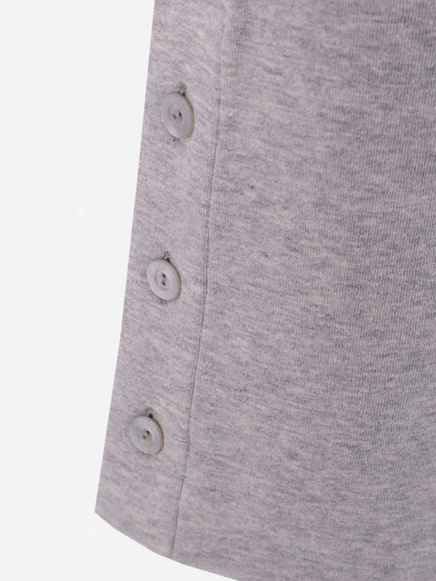 GUCCI Cotton blend trouser with Web detail