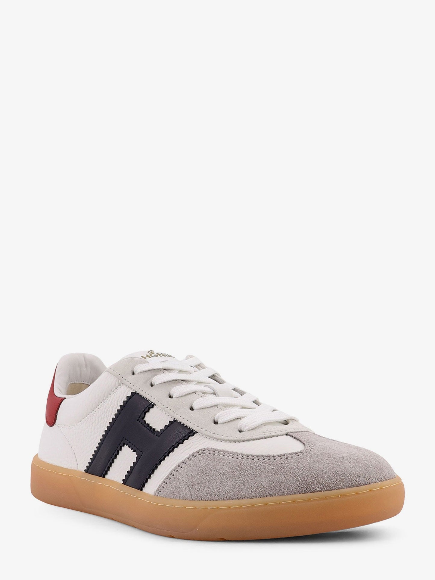 HOGAN Leather sneakers with suede inserts